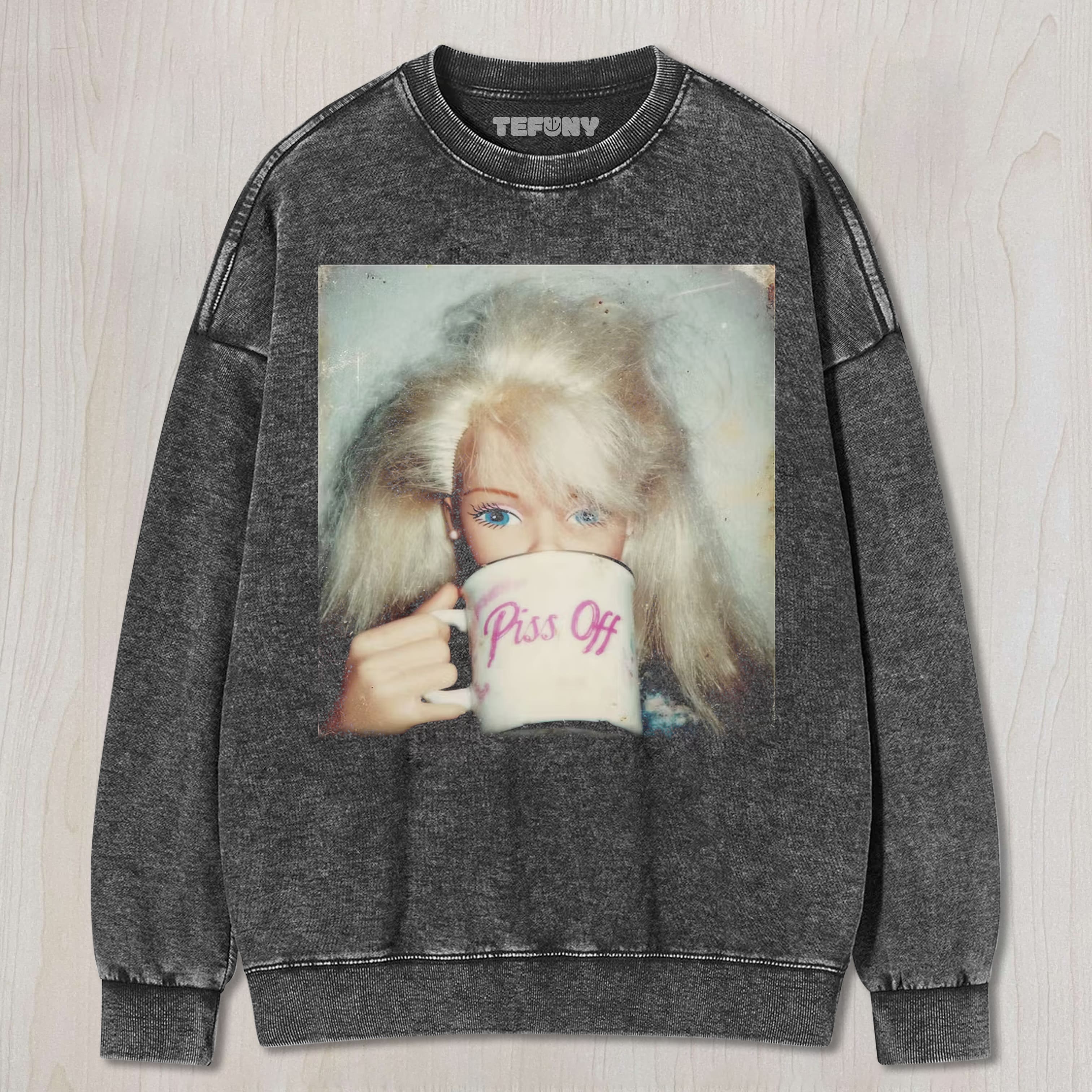 PISS OF DOLL FACE GIRL UNISEX TEE, TANK TOP, LAYERED LS, SWEATSHIRT & HOODIE