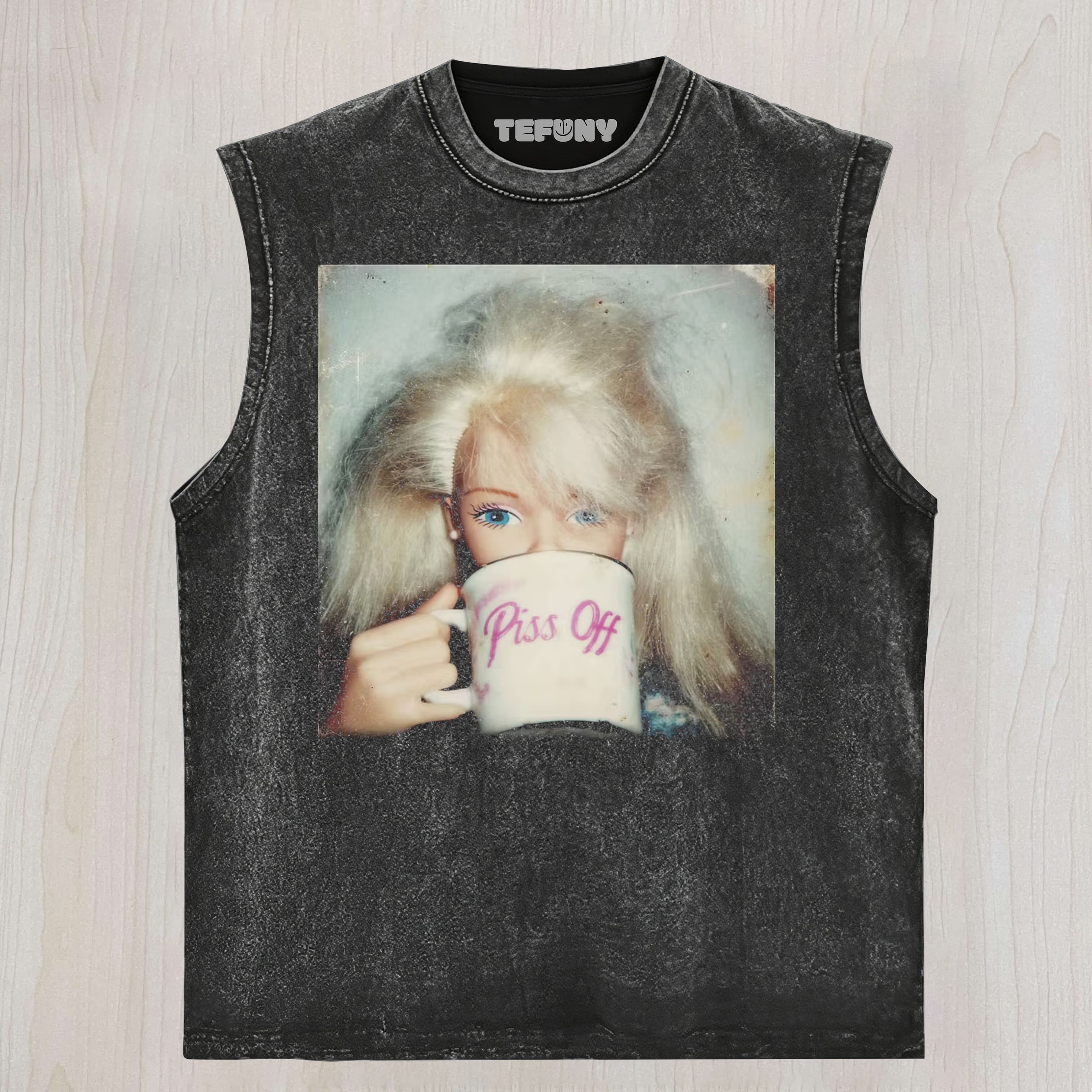 PISS OF DOLL FACE GIRL UNISEX TEE, TANK TOP, LAYERED LS, SWEATSHIRT & HOODIE