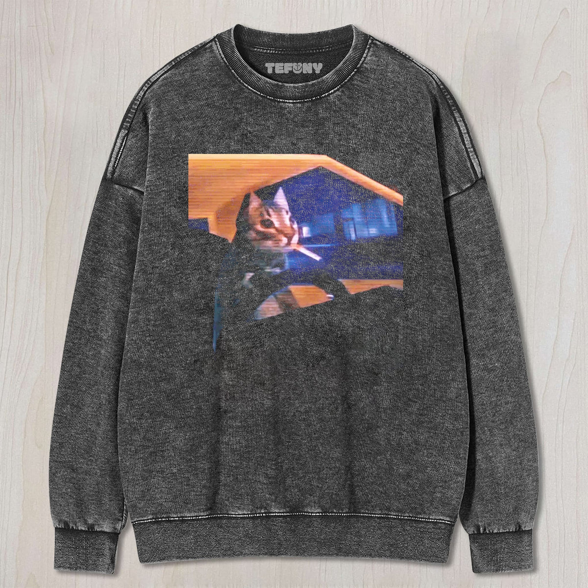 PIXEL SMOKING CAT UNISEX TEE, TANK TOP, LAYERED LS, SWEATSHIRT & HOODIE