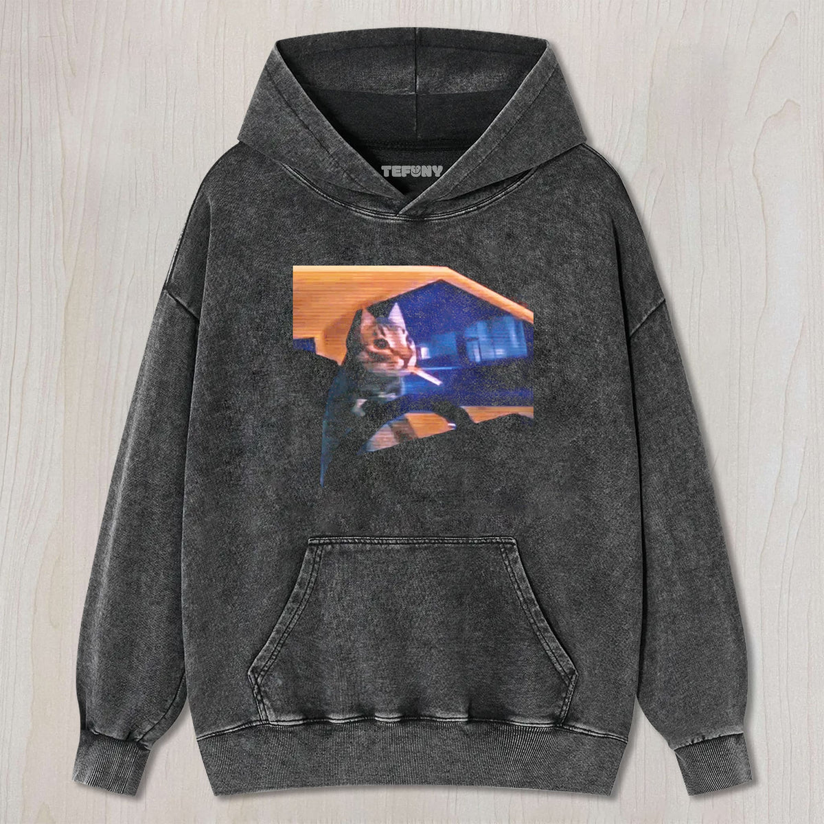 PIXEL SMOKING CAT UNISEX TEE, TANK TOP, LAYERED LS, SWEATSHIRT & HOODIE