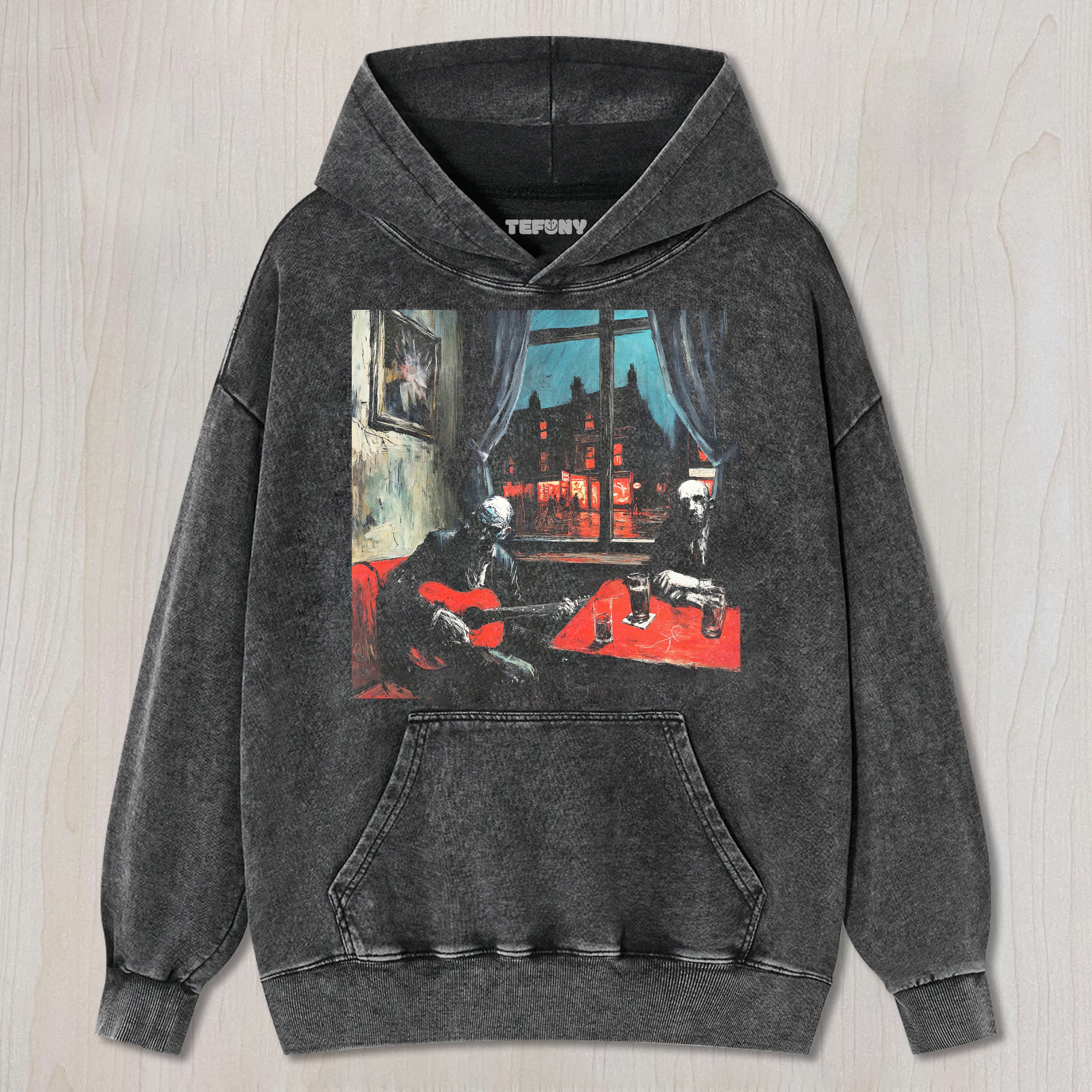 PLAYING GUITAR IN THE BAR T-SHIRT