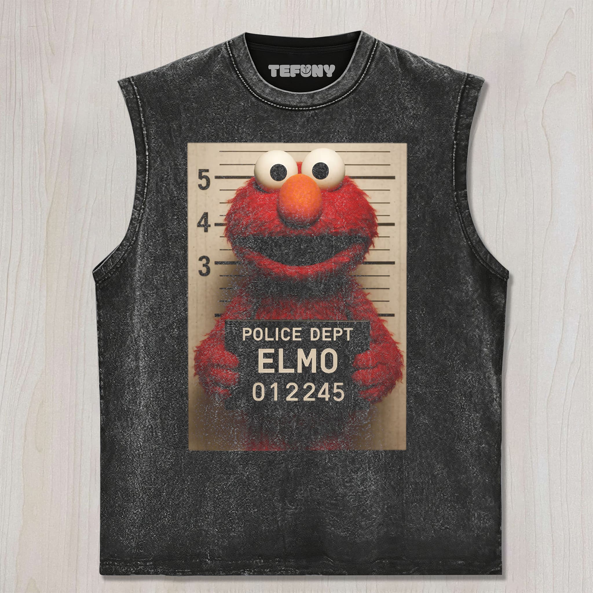 POLICE STATION ELMO UNISEX TEE, TANK TOP, LAYERED LS, SWEATSHIRT & HOODIE