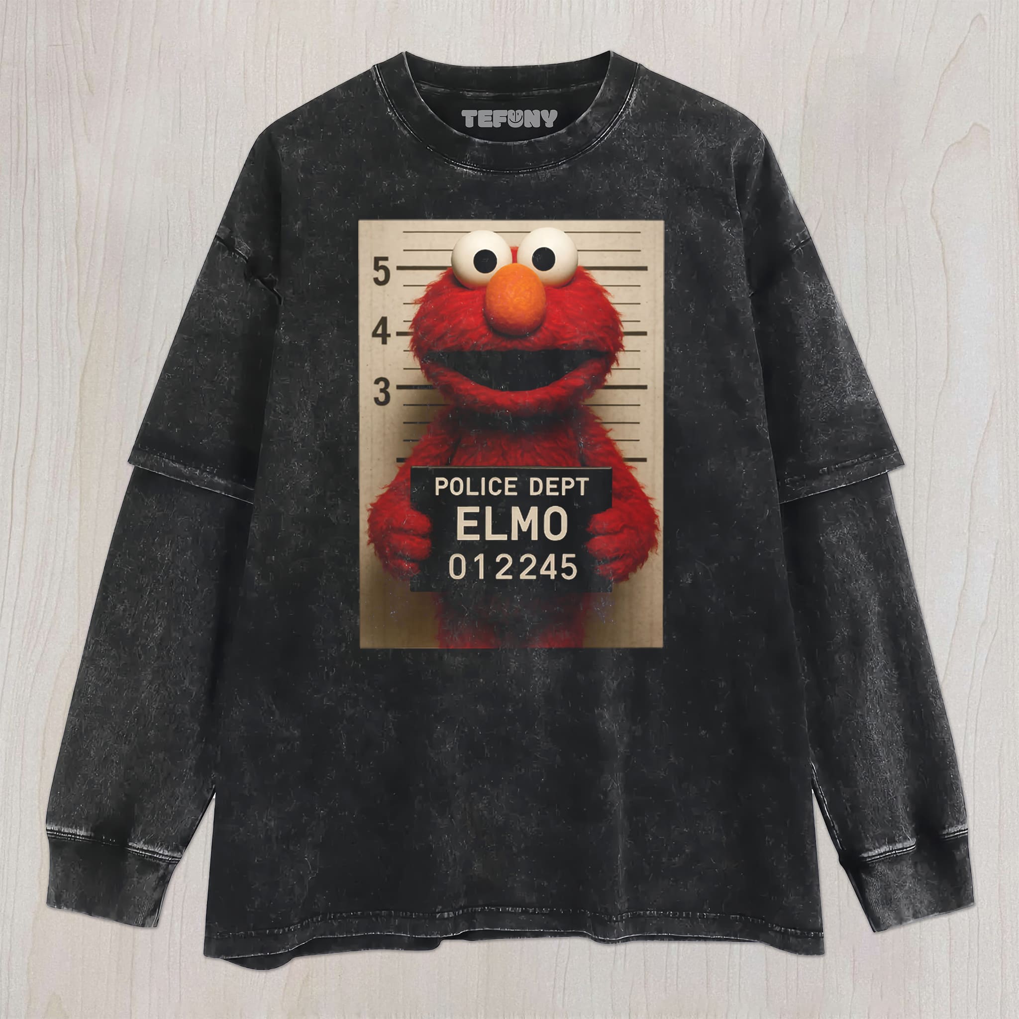 POLICE STATION ELMO UNISEX TEE, TANK TOP, LAYERED LS, SWEATSHIRT & HOODIE