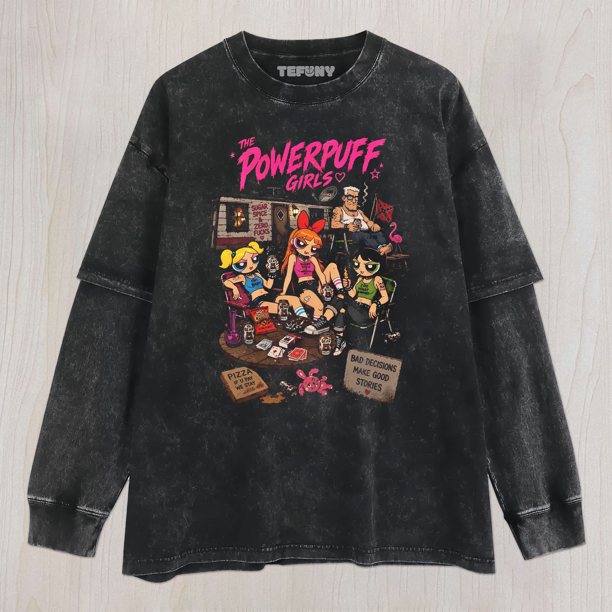 POWERPUFF GIRLS UNISEX TEE, TANK TOP, LAYERED LS, SWEATSHIRT & HOODIE