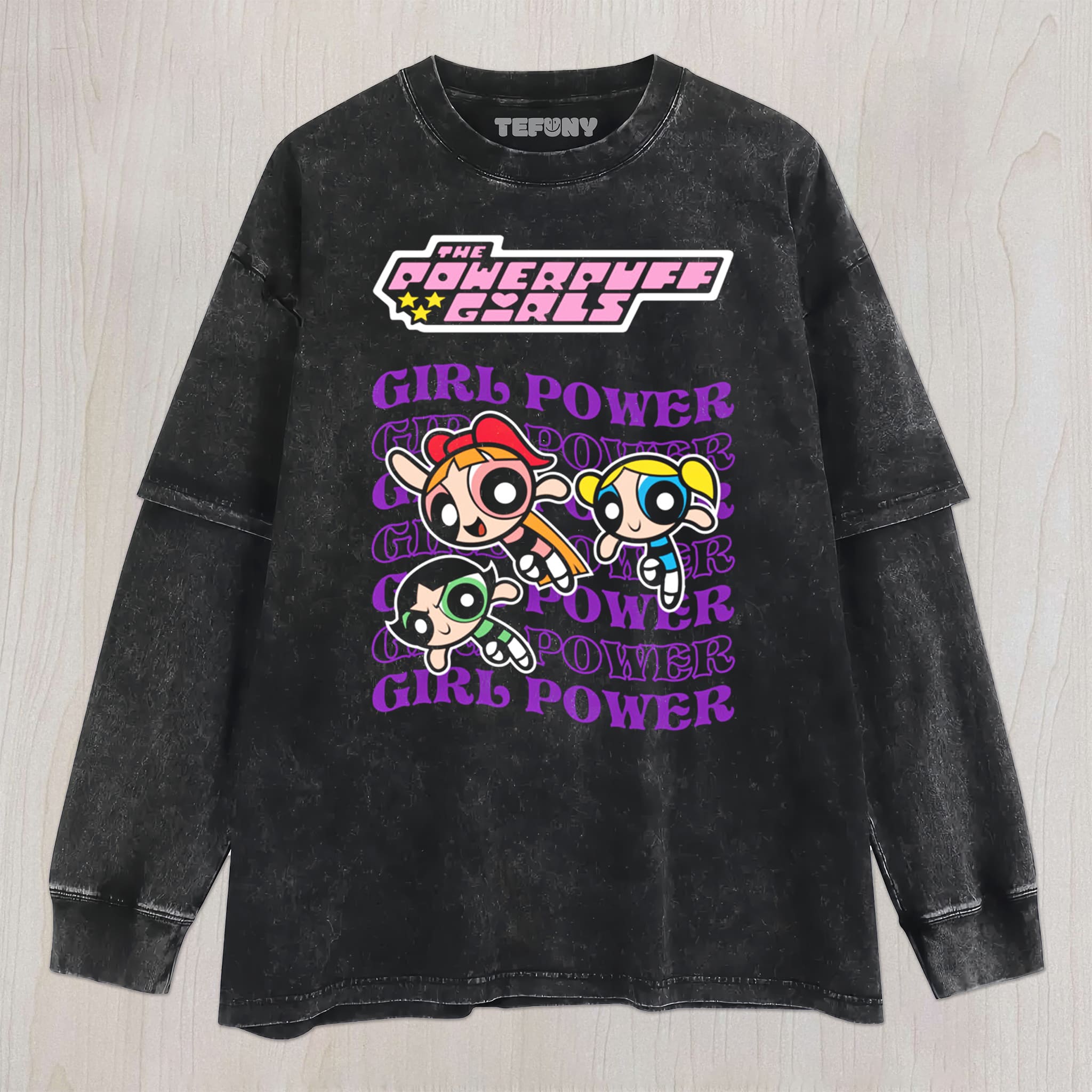 POWERPUFF GIRLS V1 UNISEX TEE, TANK TOP, LAYERED LS, SWEATSHIRT & HOODIE