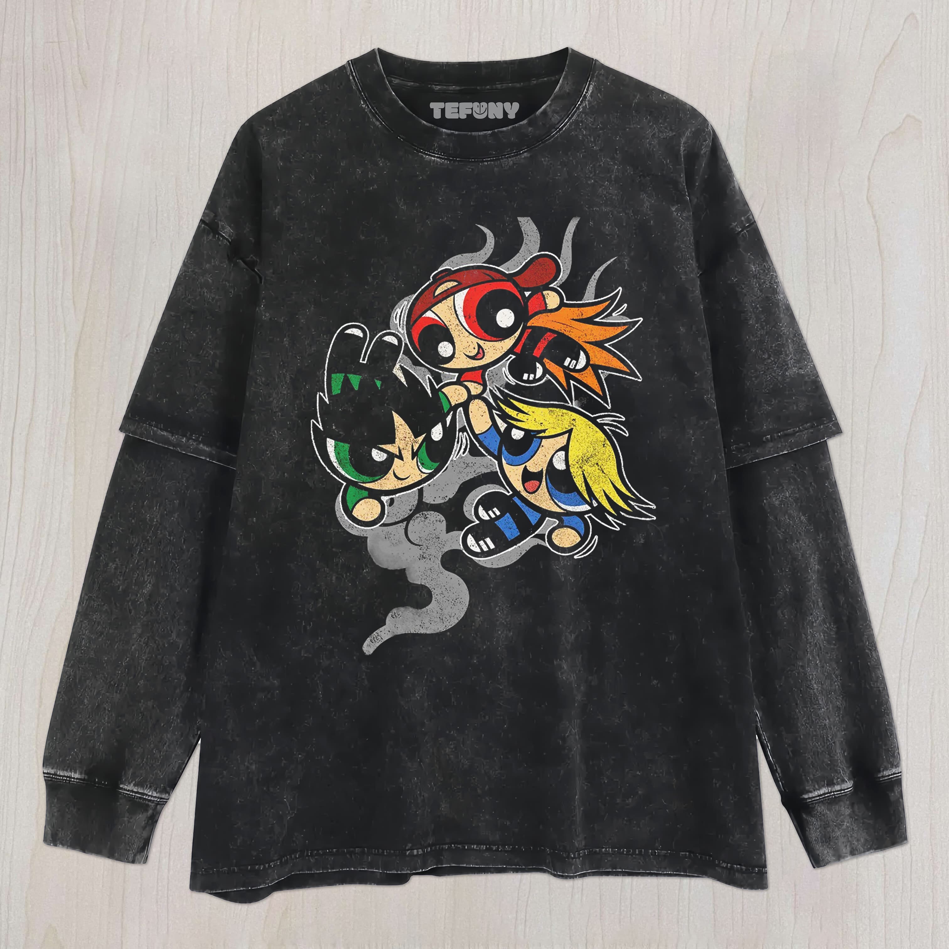 POWERPUFF GIRLS V4 UNISEX TEE, TANK TOP, LAYERED LS, SWEATSHIRT & HOODIE