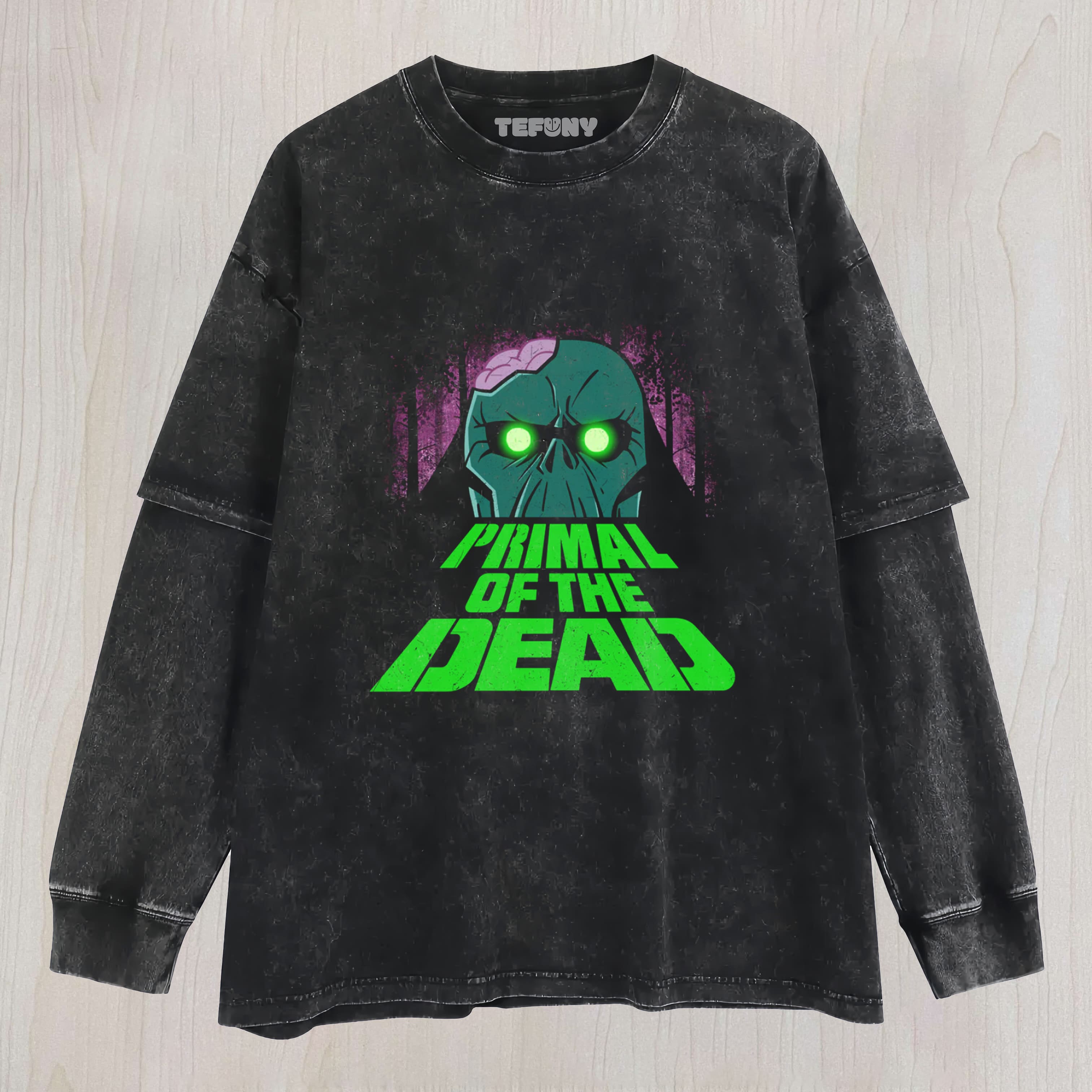 PRIMAL OF THE DEAD LAYERED LONG SLEEVE