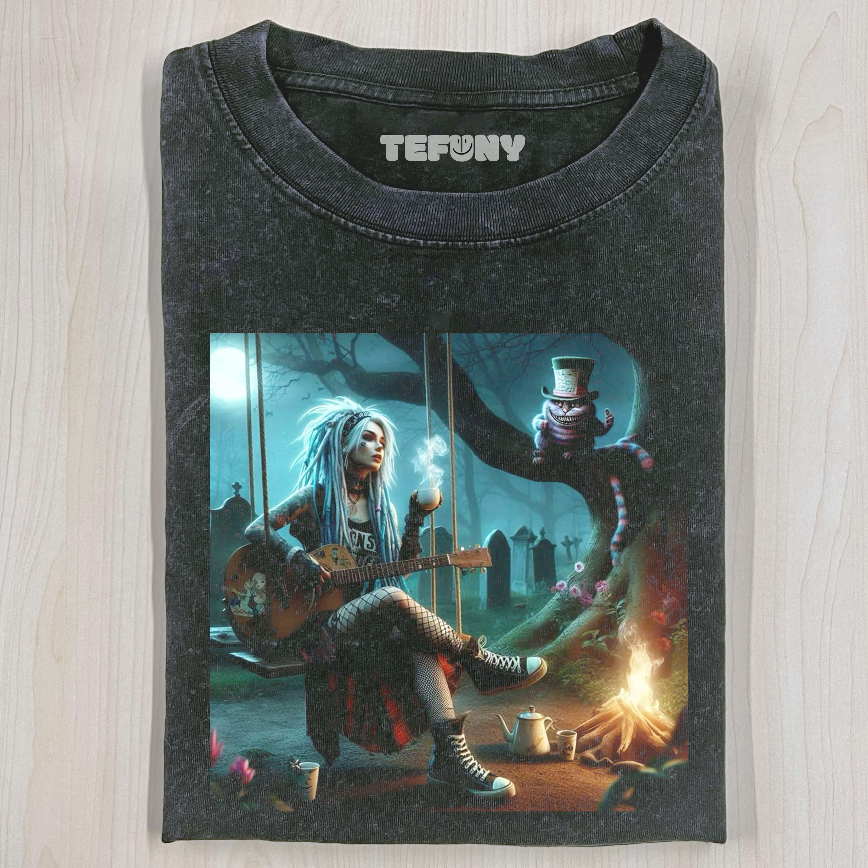PRINCESS PLAYING GUITAR T-SHIRT