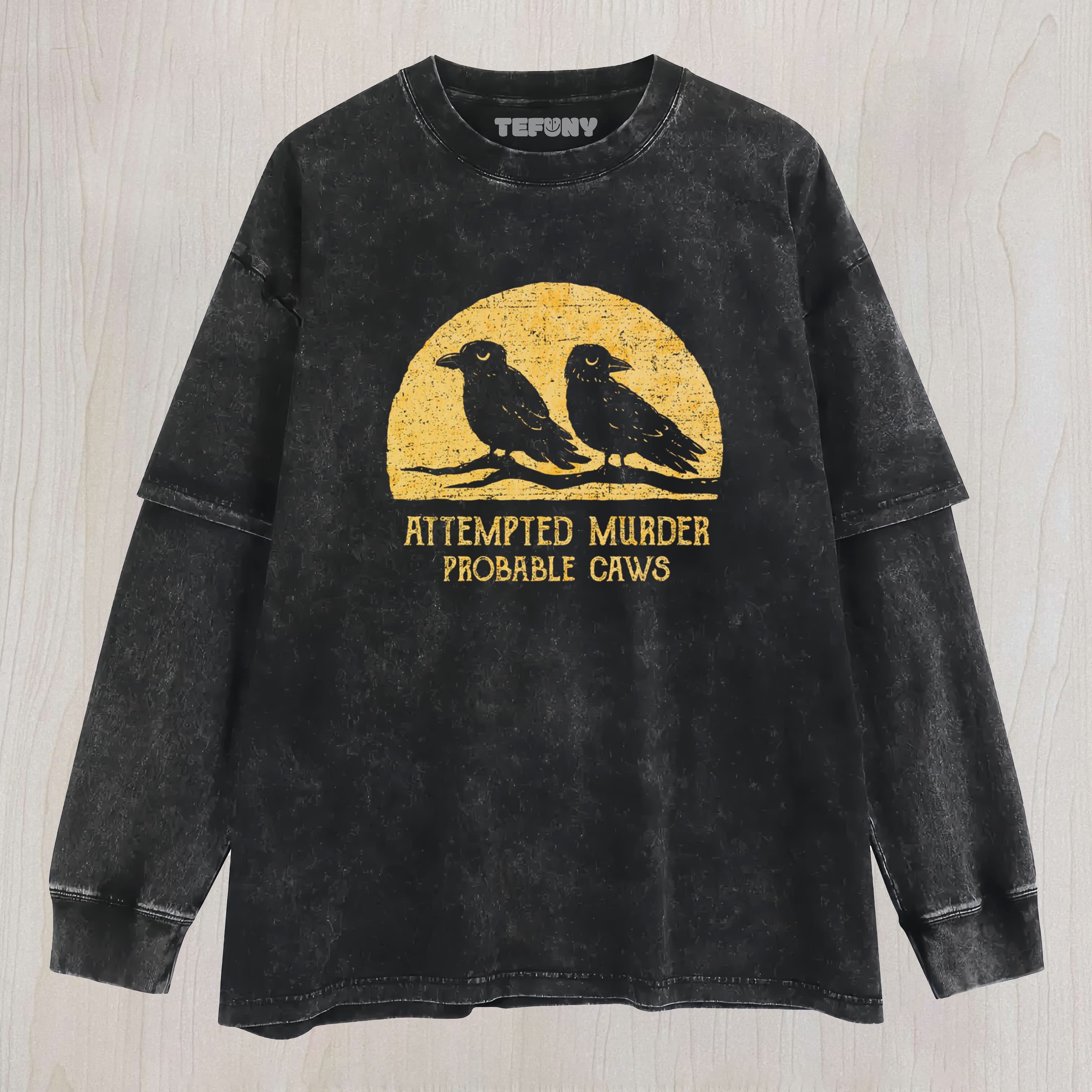 PROBABLE CAWS UNISEX TEE, TANK TOP, LAYERED LS, SWEATSHIRT & HOODIE
