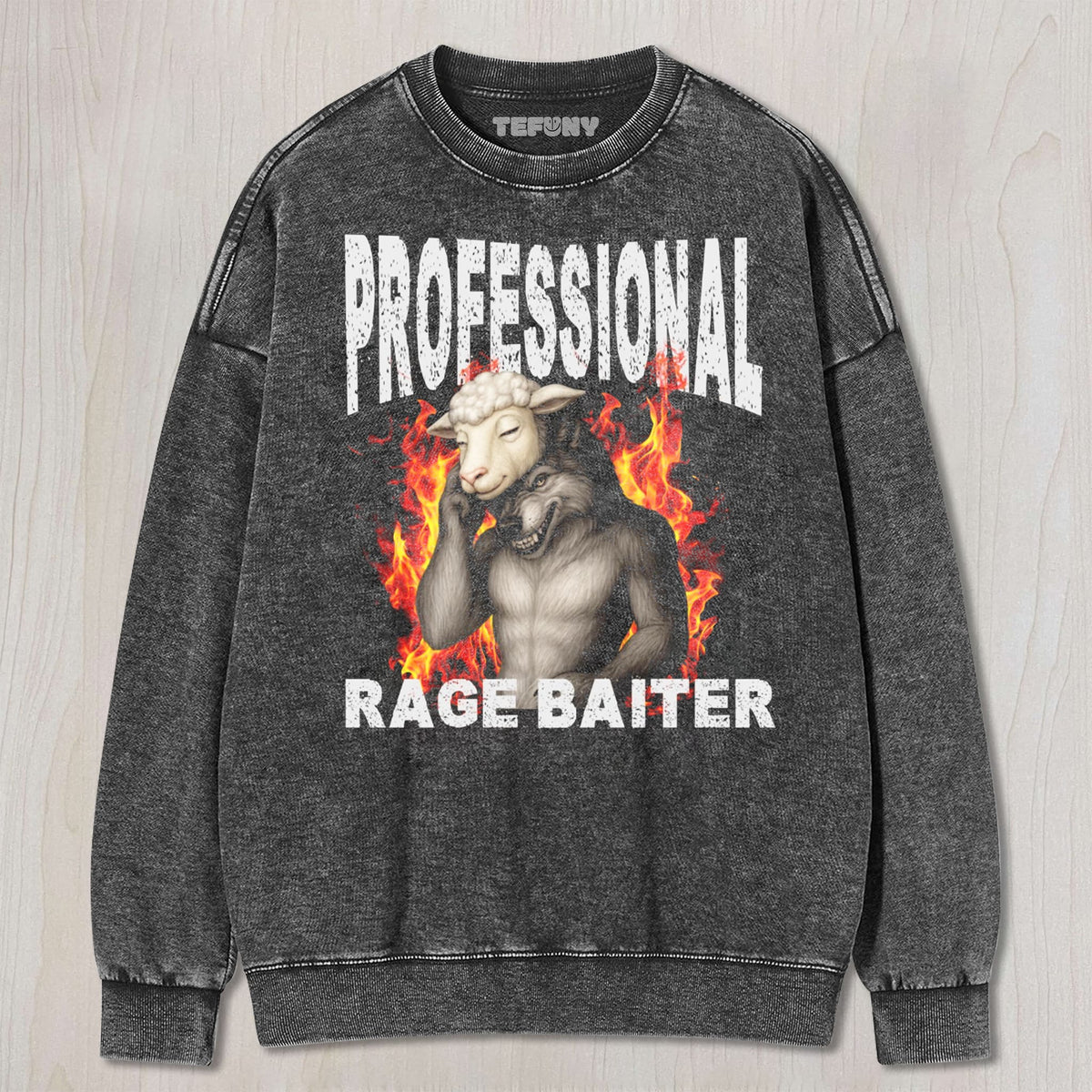 PROFESSIONAL RAGE BAITER FUNNY SHIRT UNISEX TEE, TANK TOP, LAYERED LS, SWEATSHIRT & HOODIE