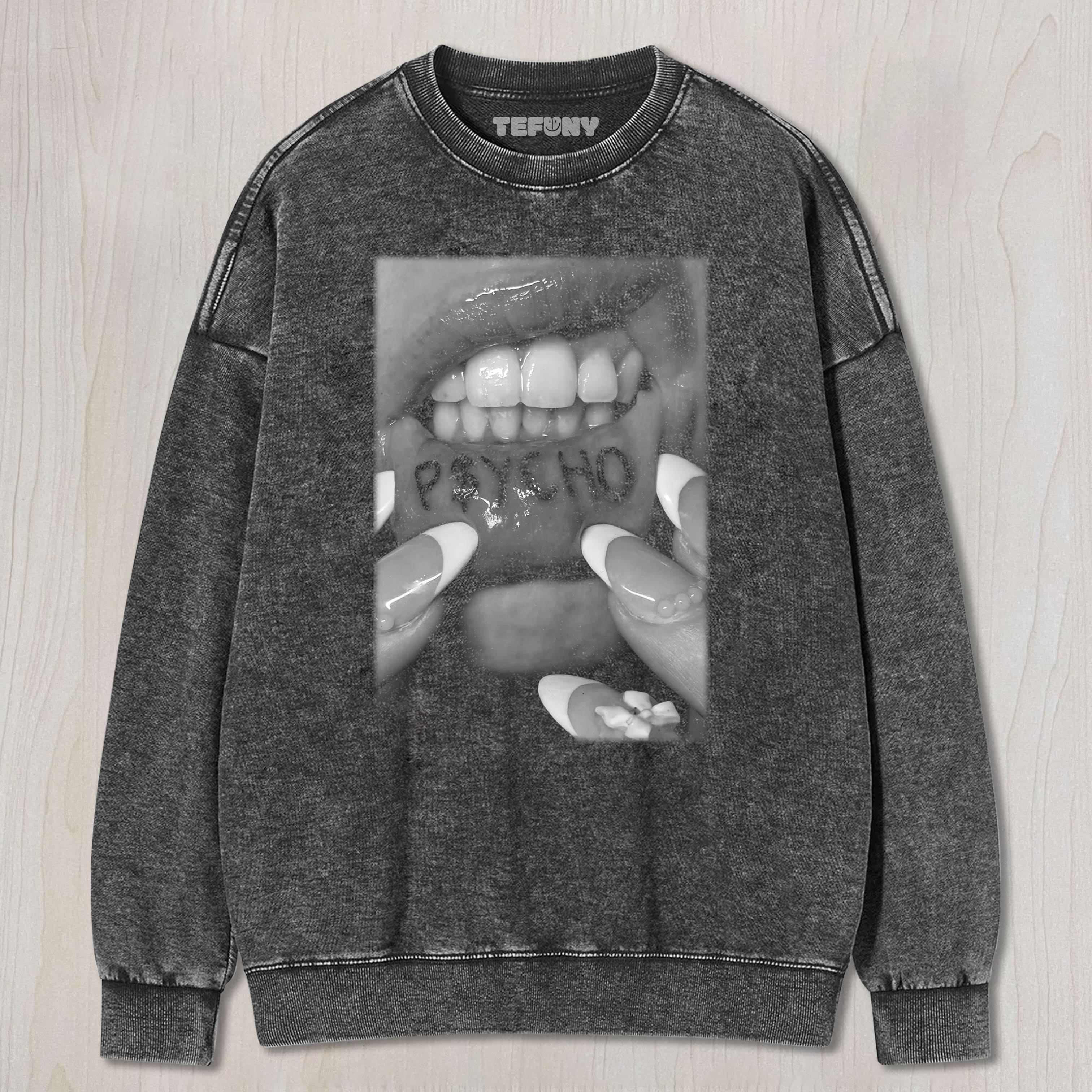 PSYCHO LIPS UNISEX TEE, TANK TOP, LAYERED LS, SWEATSHIRT & HOODIE
