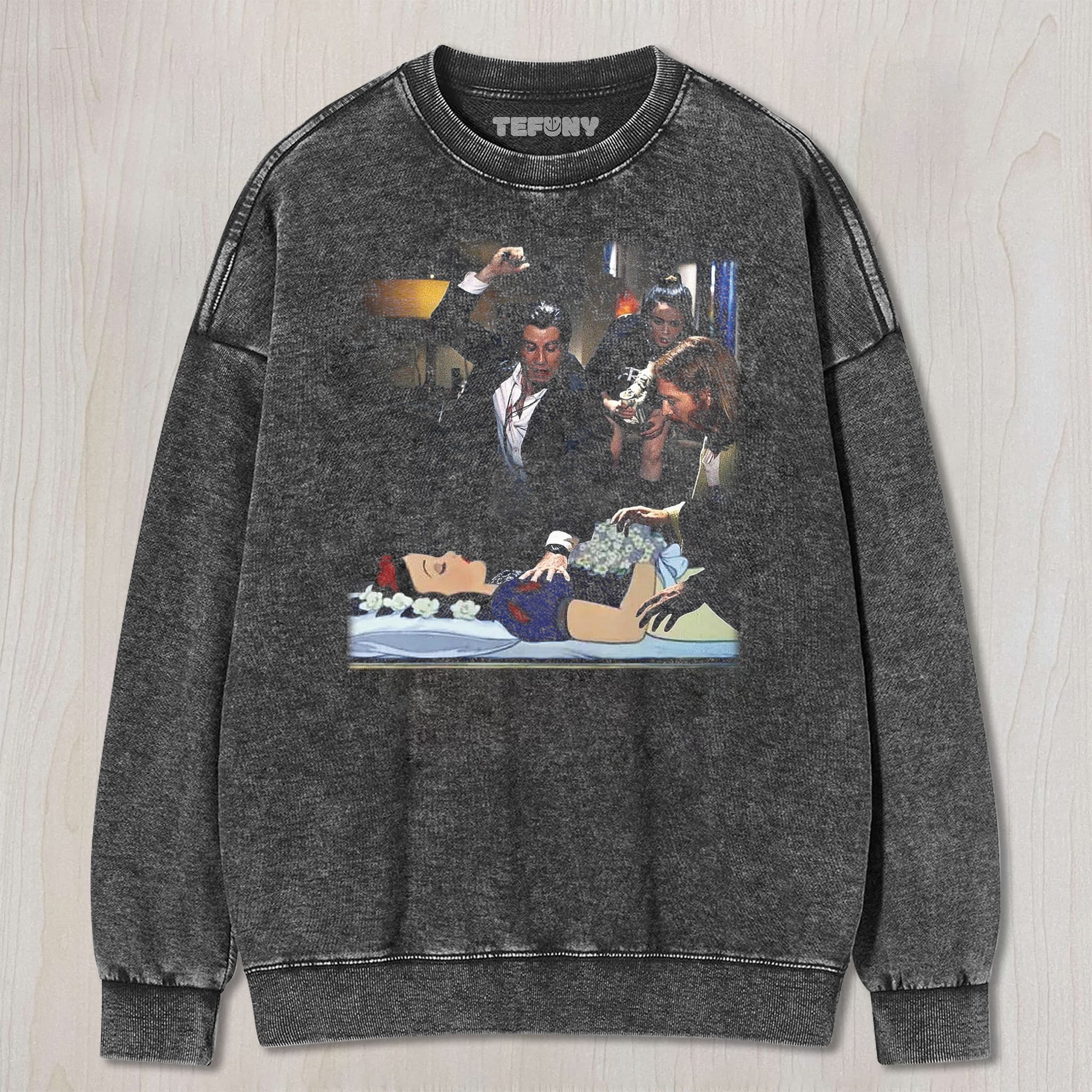 PULP FICTION AND SNOW WHITE UNISEX TEE, TANK TOP, LAYERED LS, SWEATSHIRT & HOODIE
