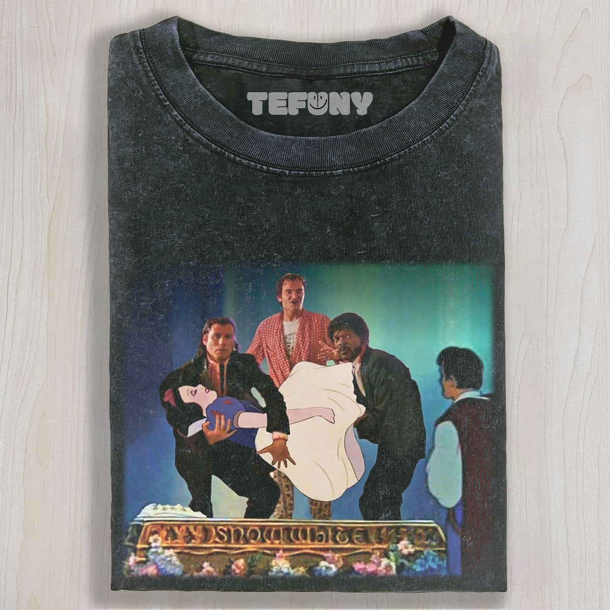 PULP FICTION AND SNOW WHITE UNISEX TEE, TANK TOP, LAYERED LS, SWEATSHIRT & HOODIE