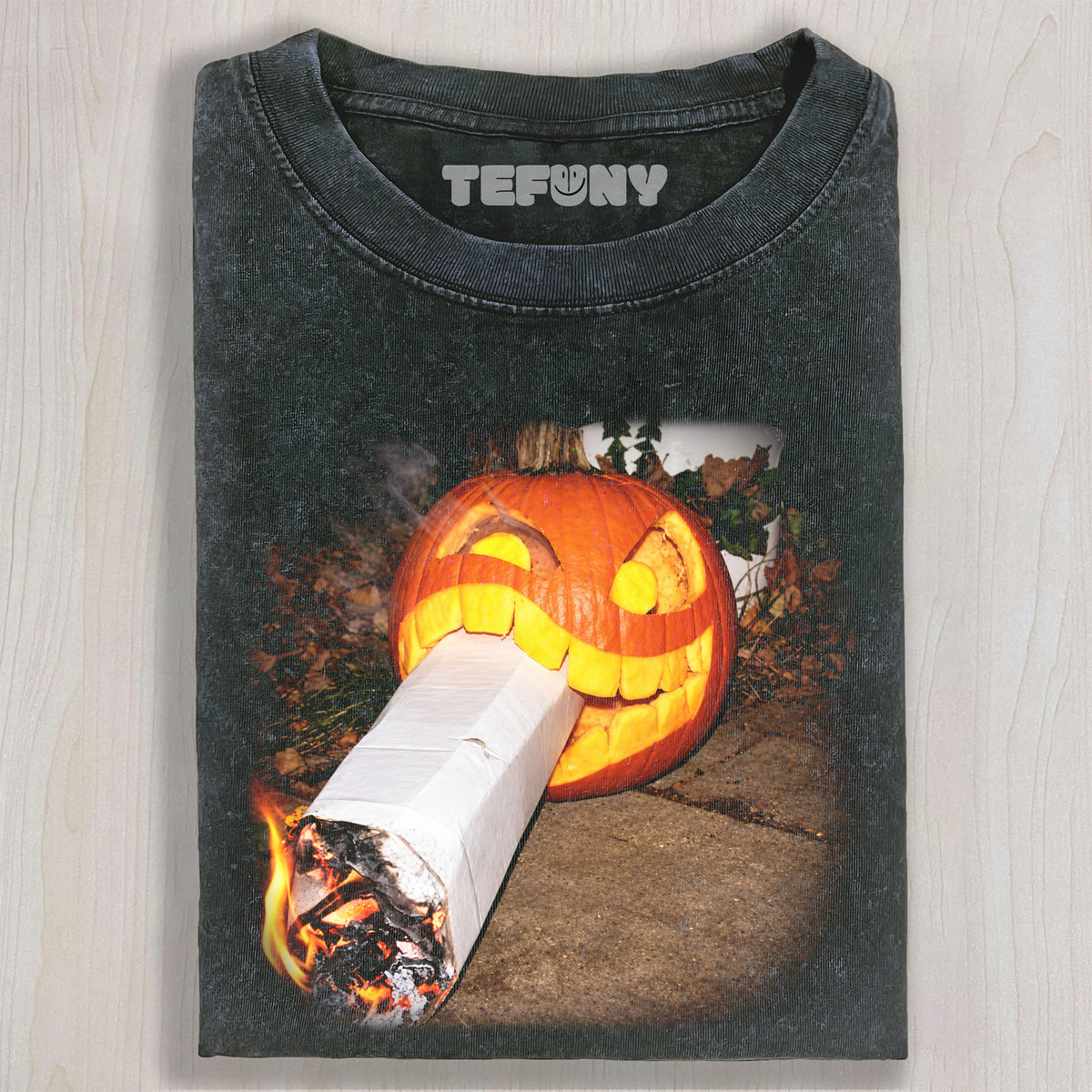 PUMPKIN-HEAD SMOKING UNISEX TEE, TANK TOP, LAYERED LS, SWEATSHIRT & HOODIE