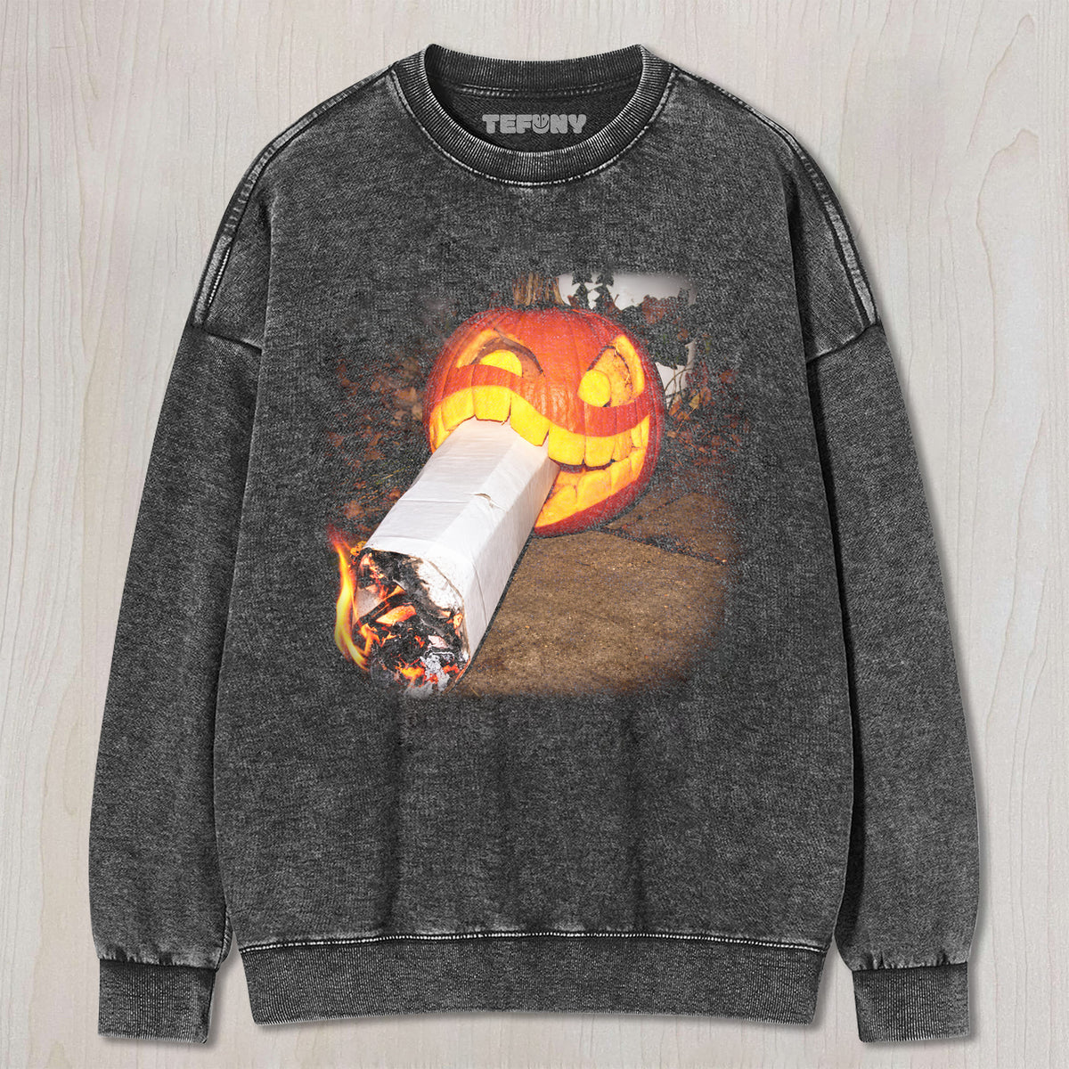 PUMPKIN-HEAD SMOKING UNISEX TEE, TANK TOP, LAYERED LS, SWEATSHIRT & HOODIE