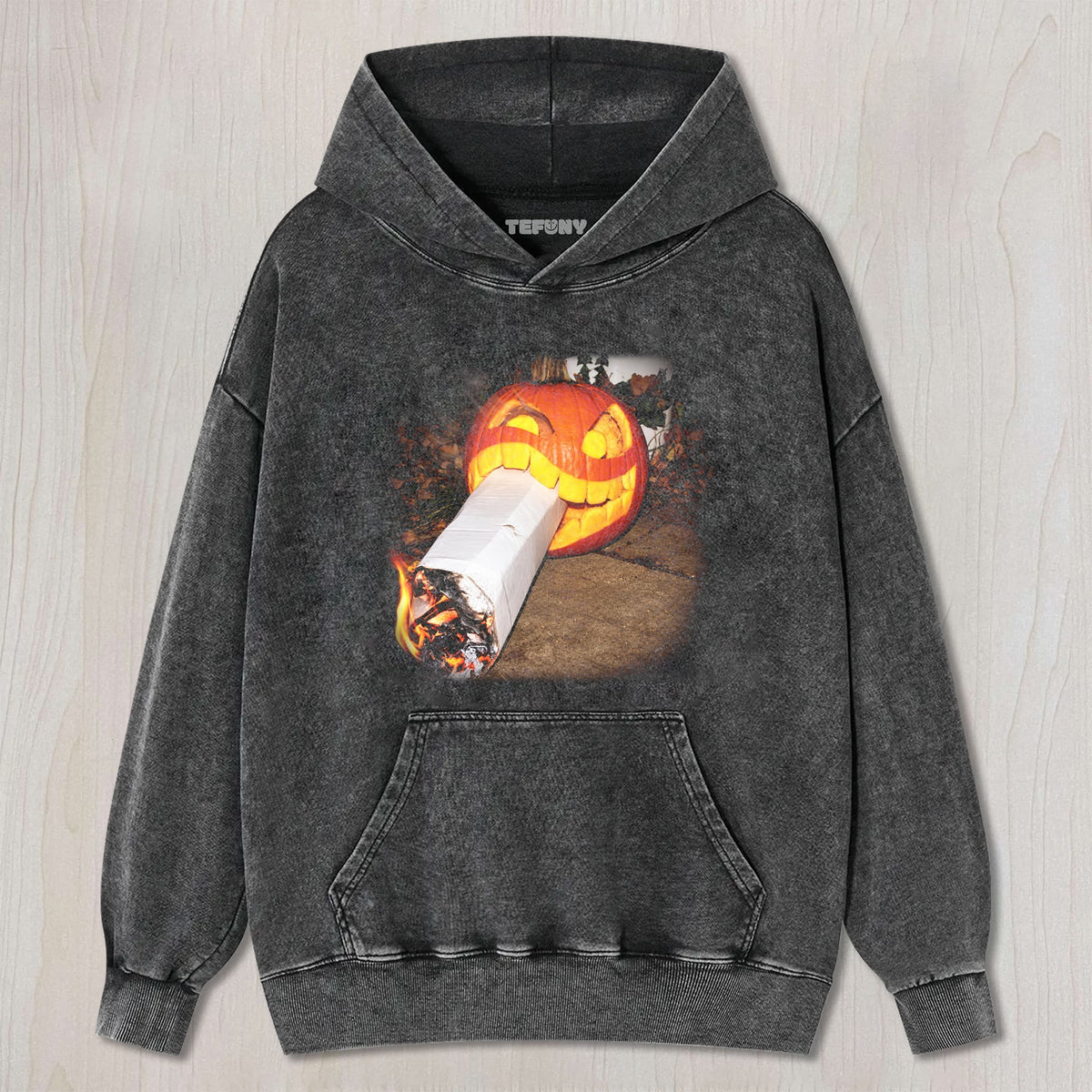 PUMPKIN-HEAD SMOKING UNISEX TEE, TANK TOP, LAYERED LS, SWEATSHIRT & HOODIE
