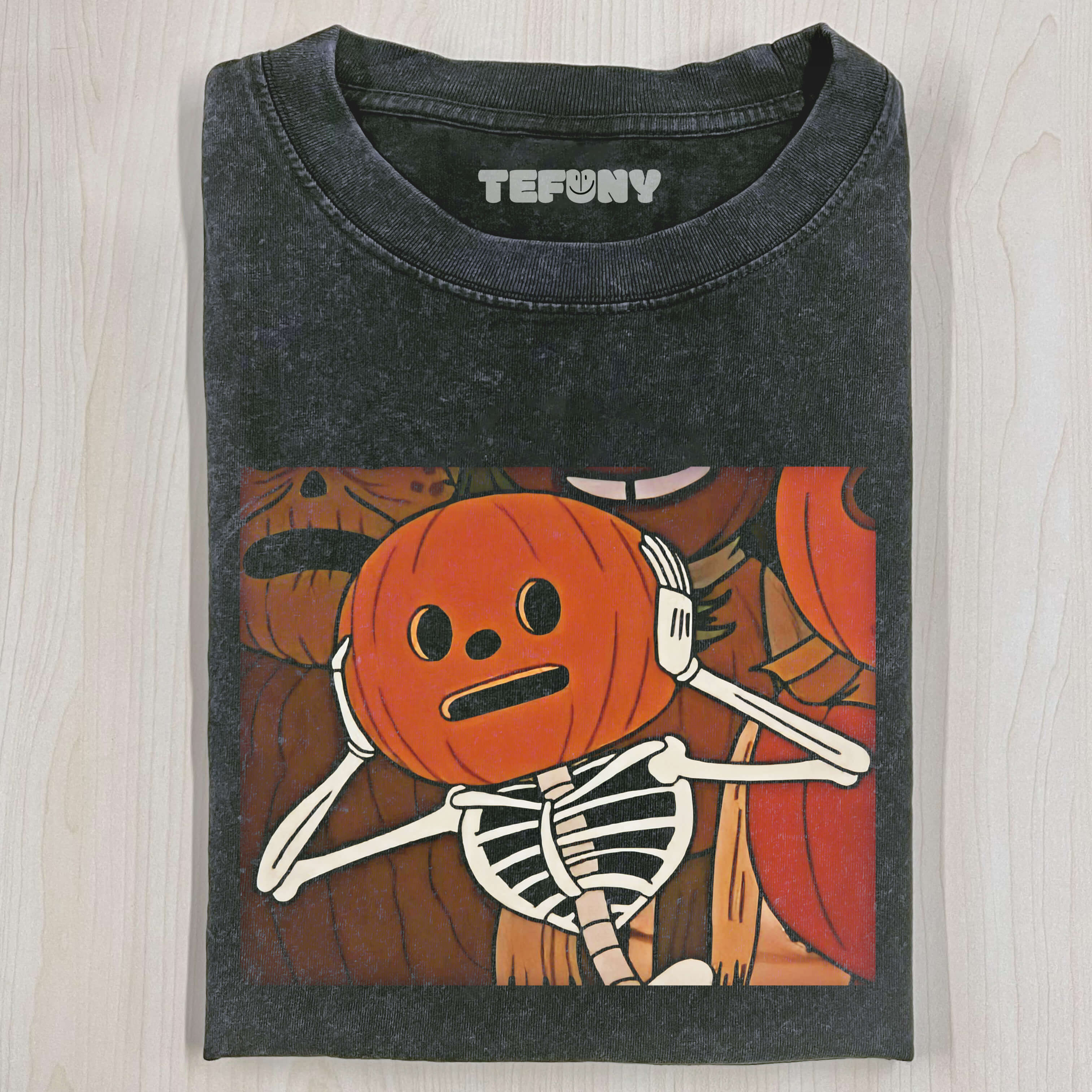 PUMPKIN SKULL T-SHIRT