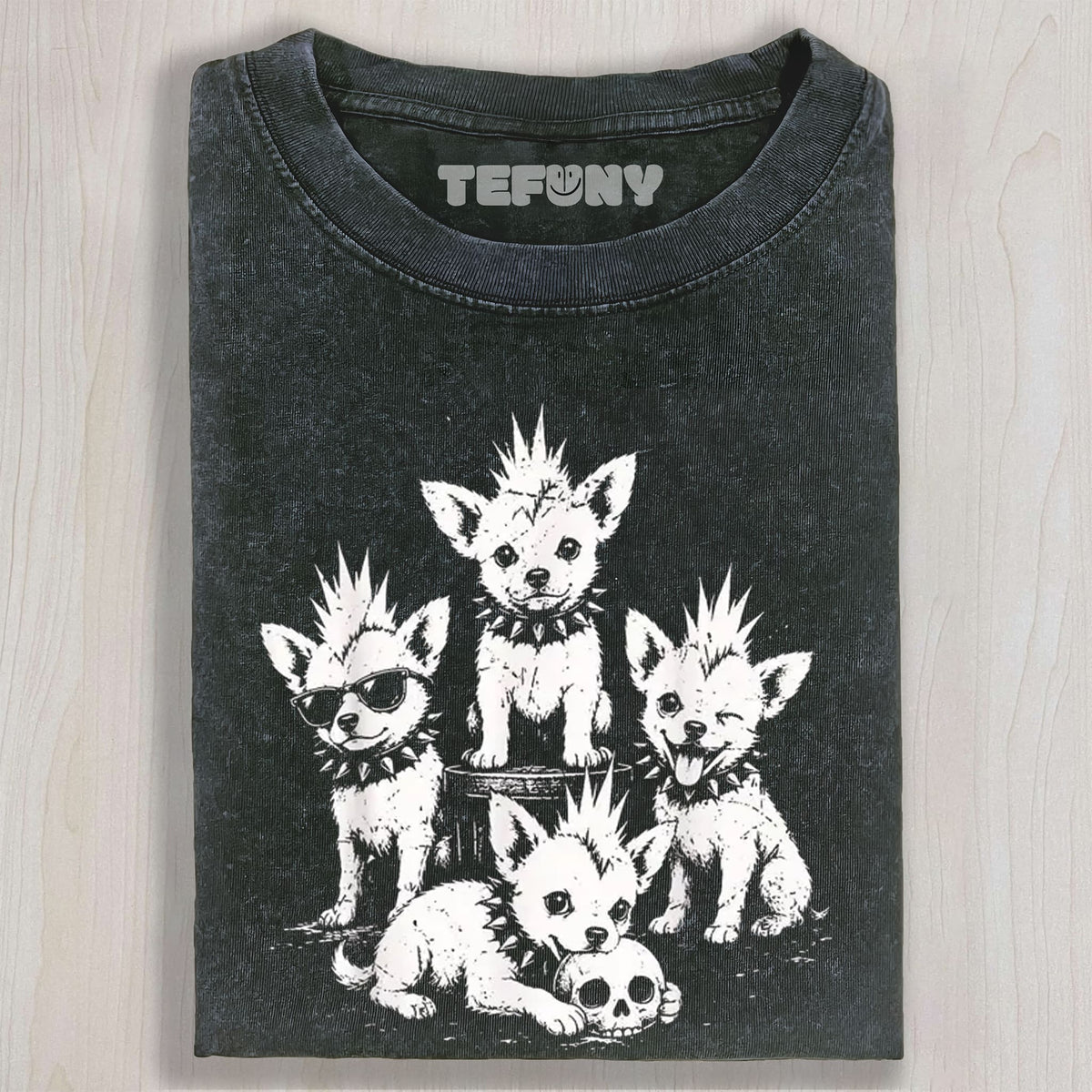 PUNK ROCK CHIHUAHUA GRAPHIC T-SHIRT UNISEX TEE, TANK TOP, LAYERED LS, SWEATSHIRT & HOODIE
