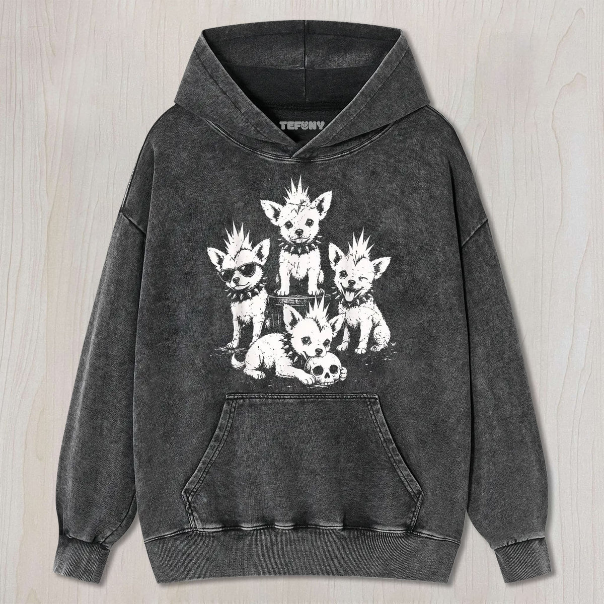 PUNK ROCK CHIHUAHUA GRAPHIC T-SHIRT UNISEX TEE, TANK TOP, LAYERED LS, SWEATSHIRT & HOODIE