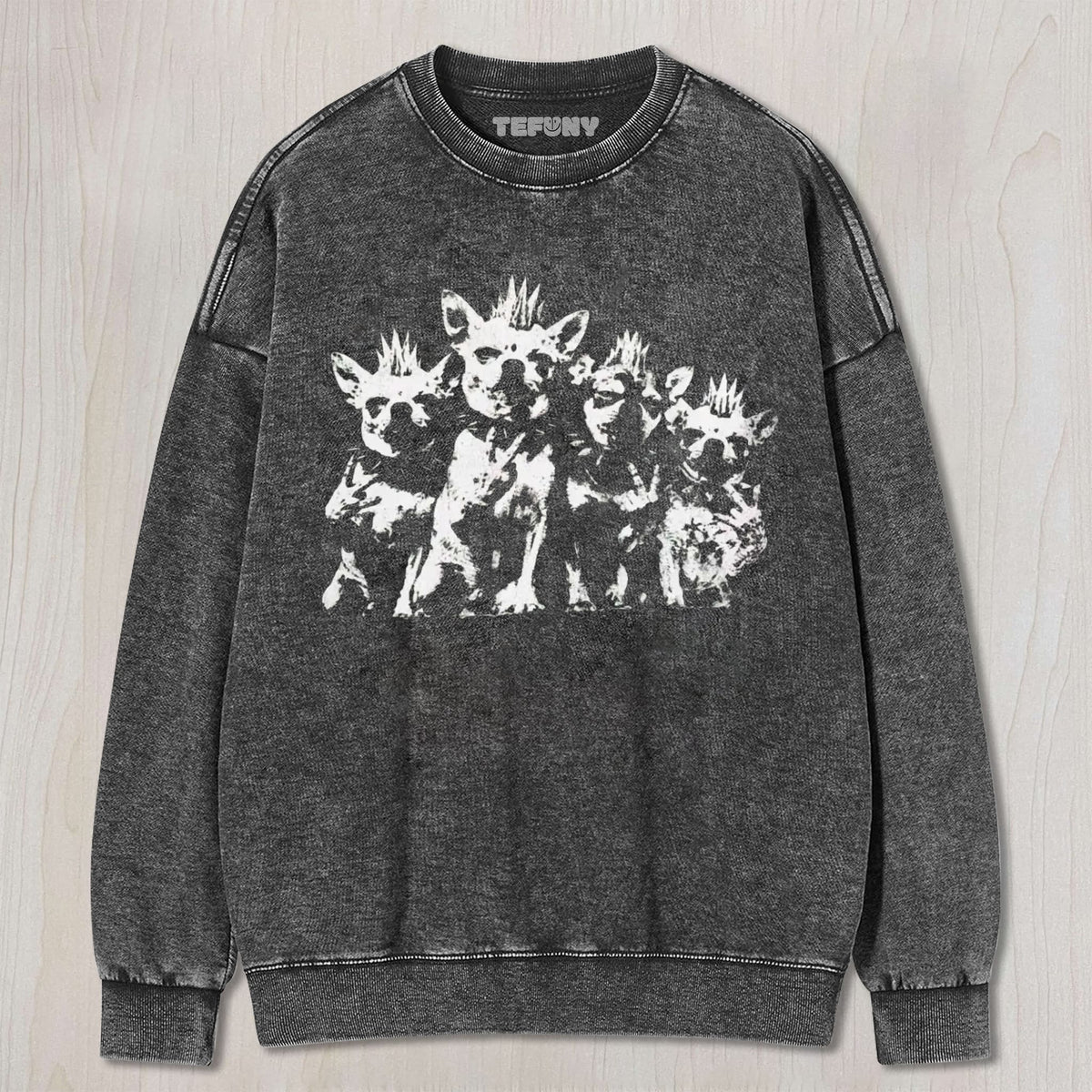 PUNK ROCK CHIHUAHUA GRAPHIC V2 T-SHIRT UNISEX TEE, TANK TOP, LAYERED LS, SWEATSHIRT & HOODIE