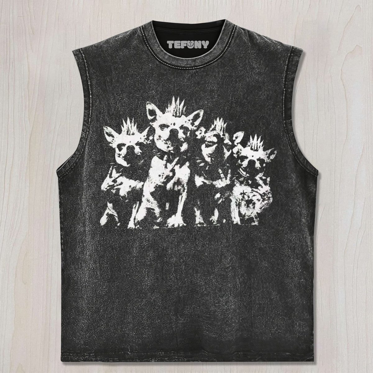 PUNK ROCK CHIHUAHUA GRAPHIC V2 T-SHIRT UNISEX TEE, TANK TOP, LAYERED LS, SWEATSHIRT & HOODIE