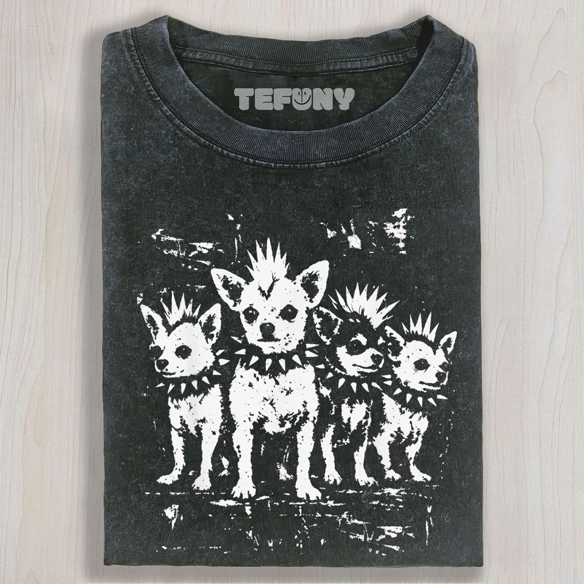 PUNK ROCK CHIHUAHUA GRAPHIC V3 T-SHIRT UNISEX TEE, TANK TOP, LAYERED LS, SWEATSHIRT & HOODIE