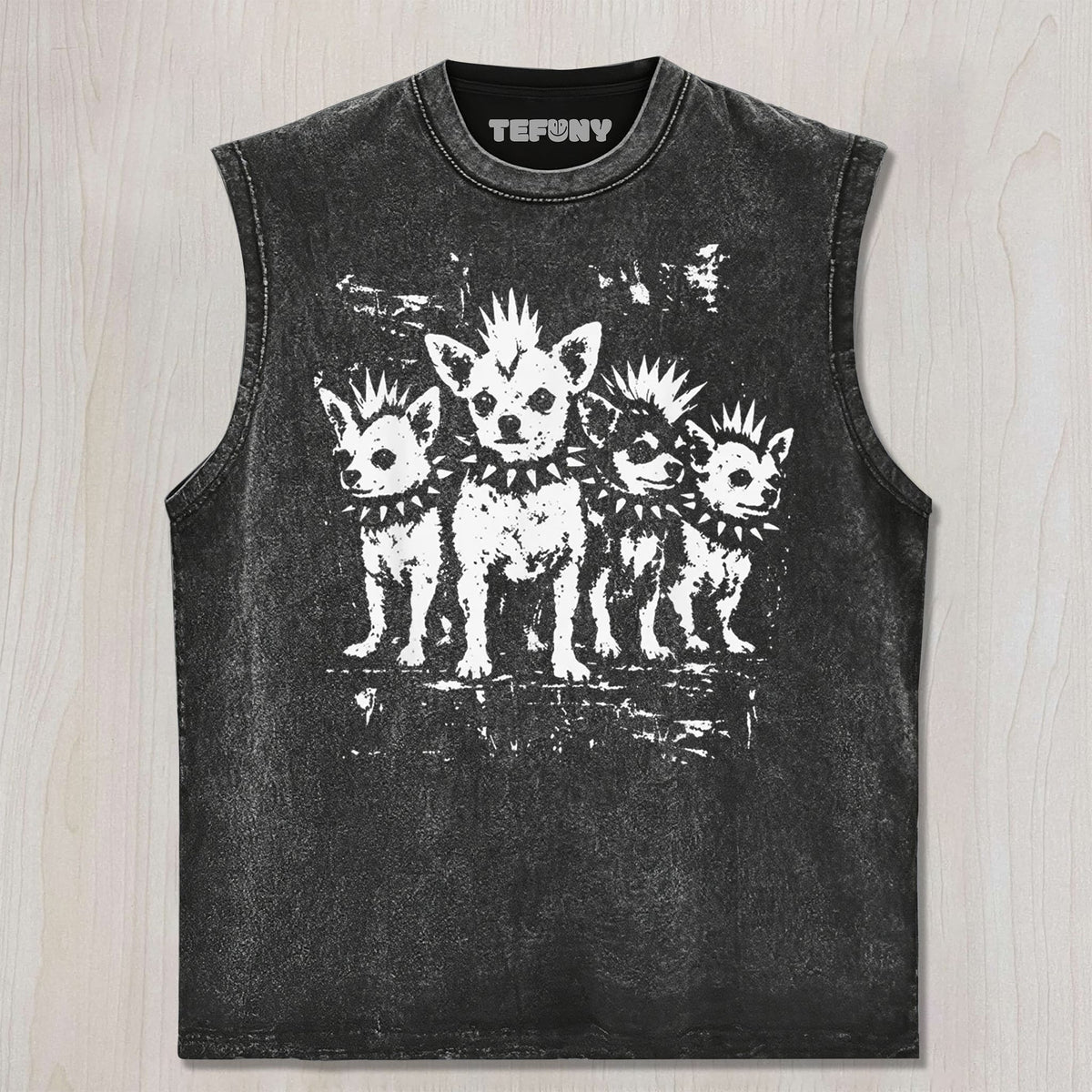 PUNK ROCK CHIHUAHUA GRAPHIC V3 T-SHIRT UNISEX TEE, TANK TOP, LAYERED LS, SWEATSHIRT & HOODIE