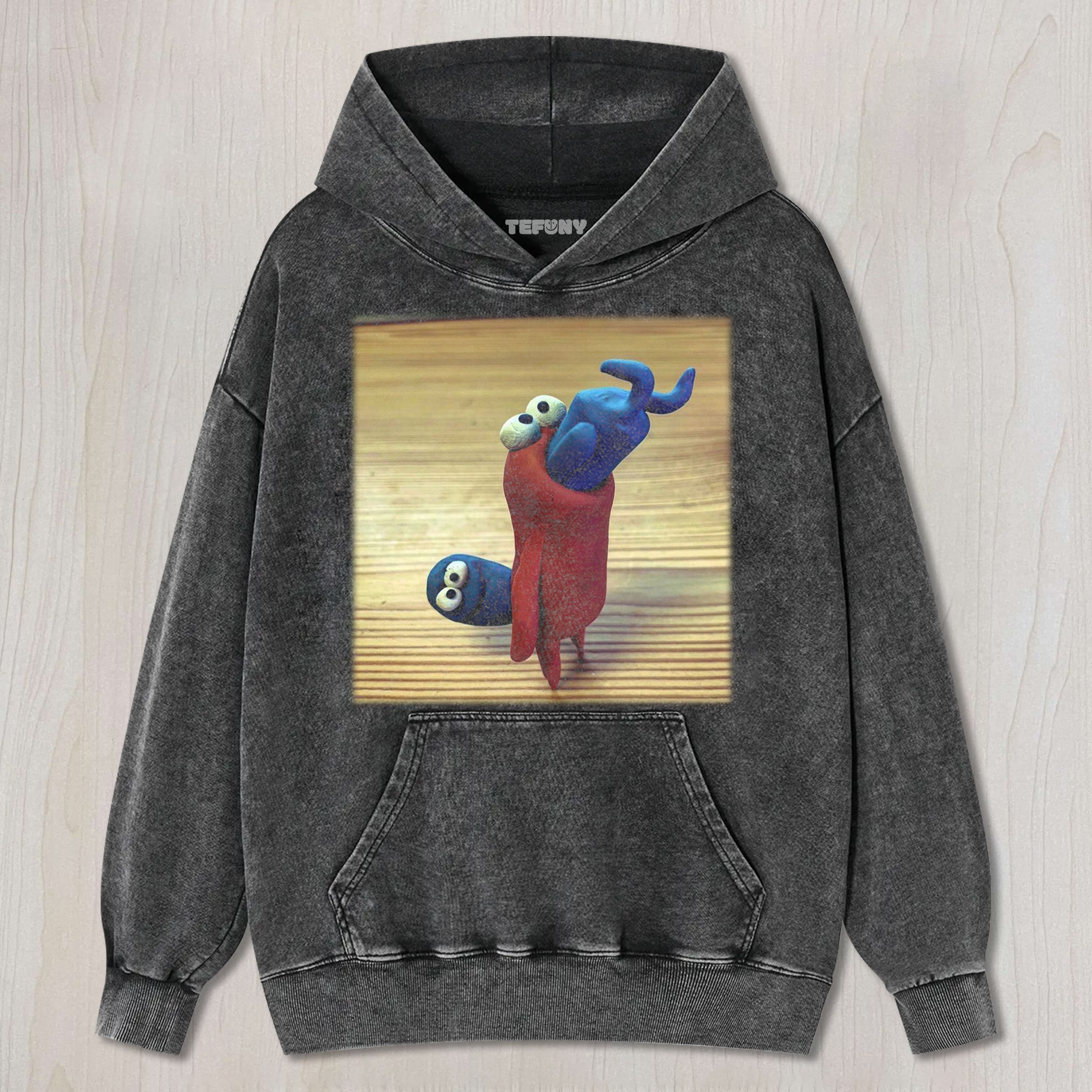 PURPLE AND BROWN CLAY TEE & SWEAT & HOOD