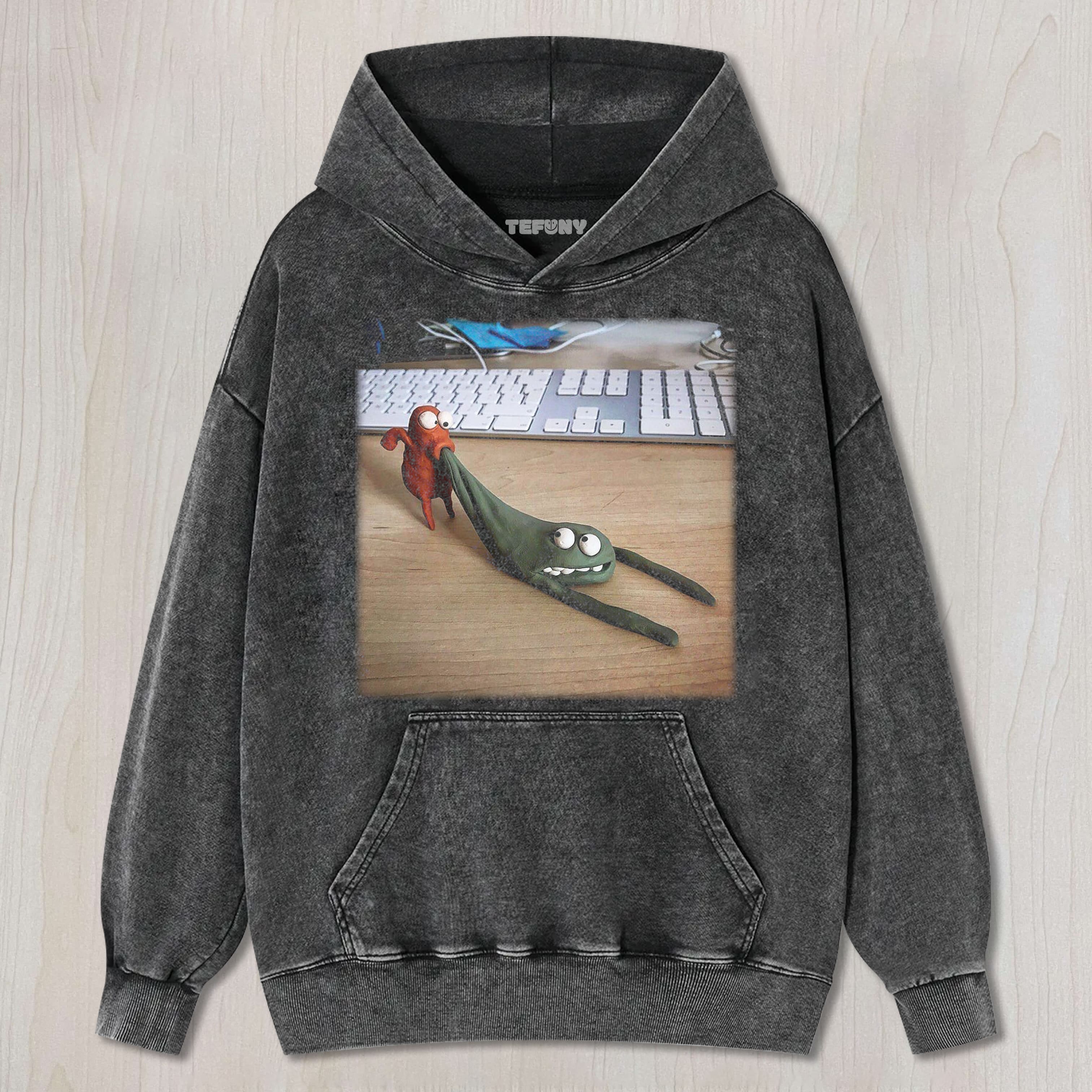 PURPLE AND BROWN CLAY V2 TEE & SWEAT & HOOD