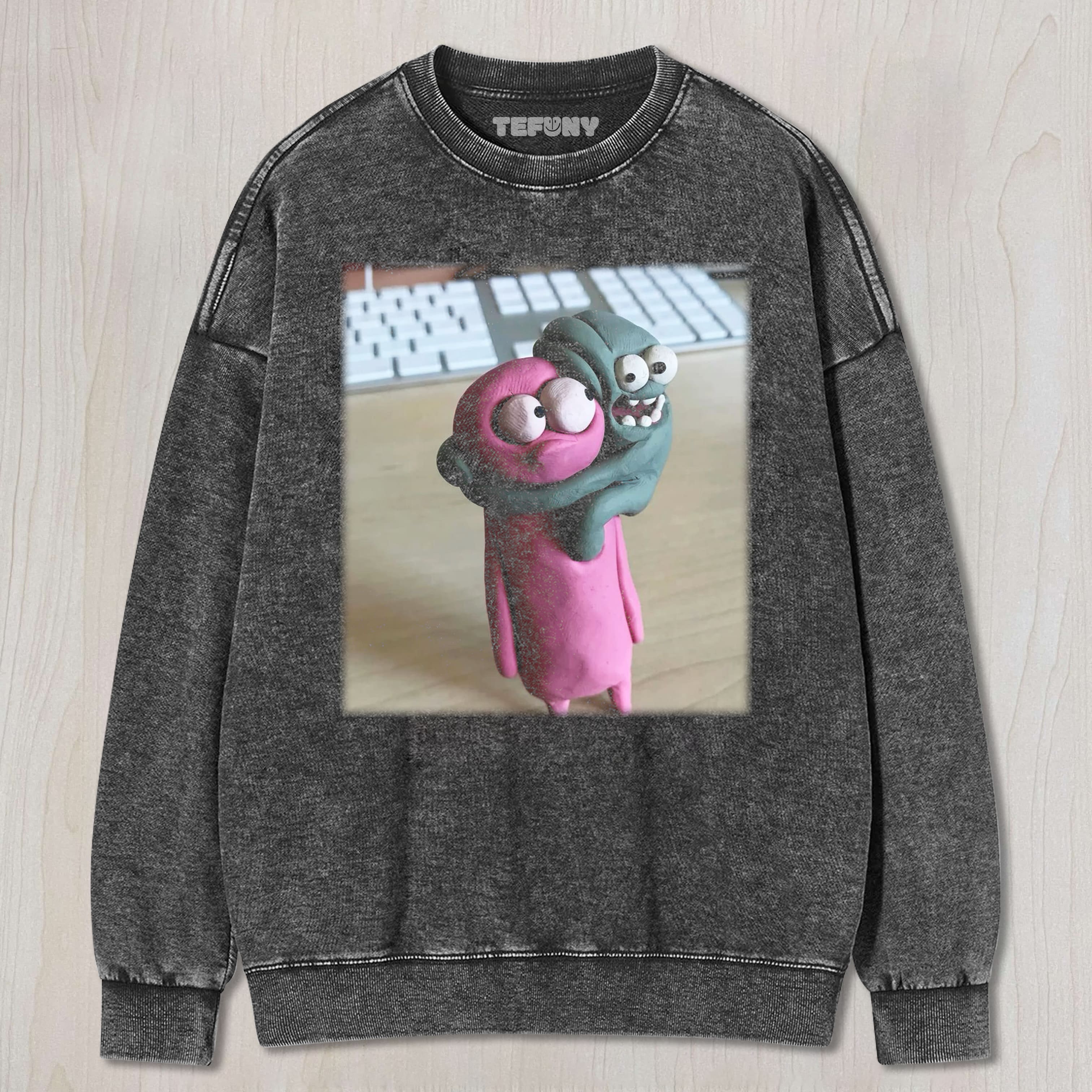 PURPLE AND BROWN CLAY V4 TEE & SWEAT & HOOD