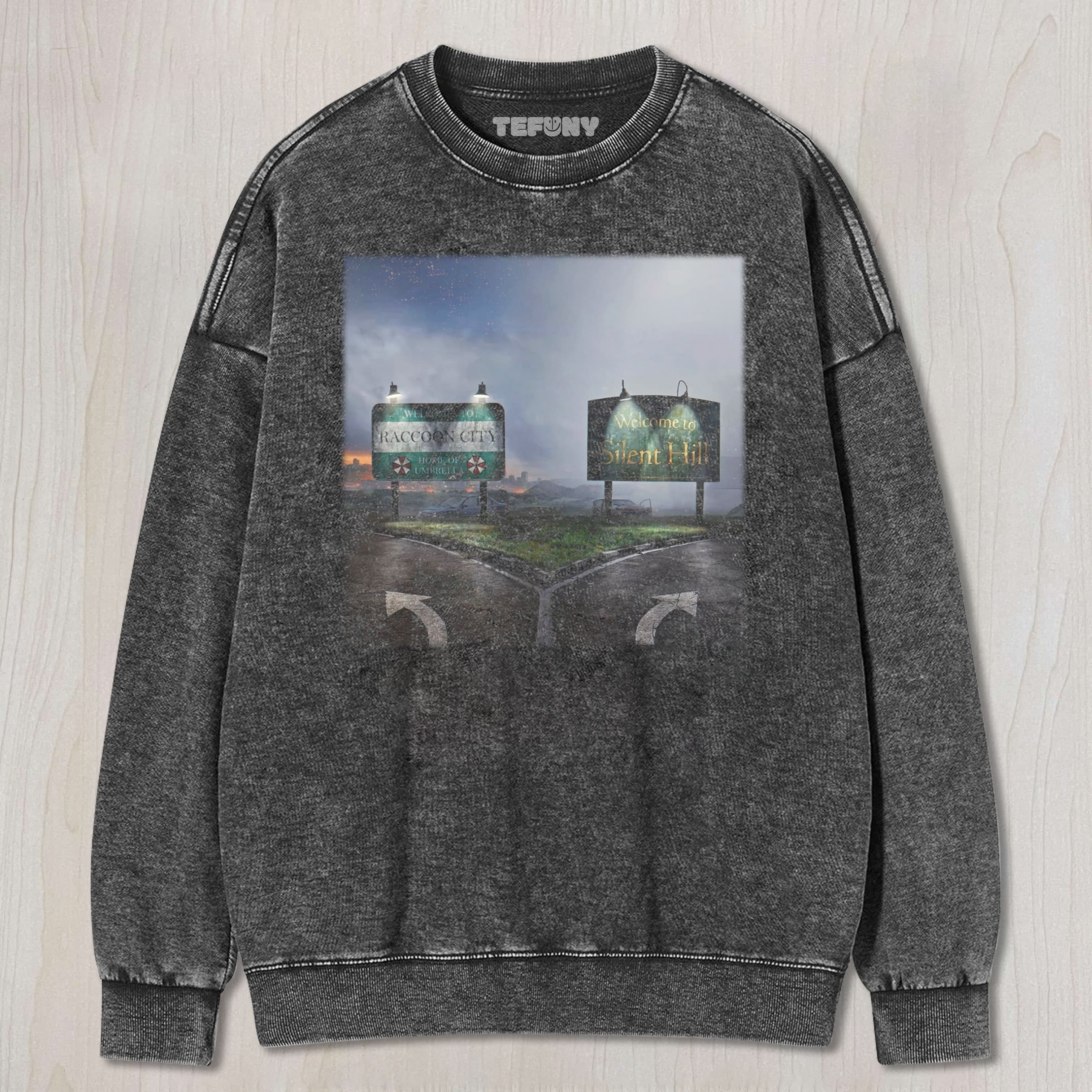 RACCOON CITY OR SILENT HILL TEE & SWEAT & HOOD