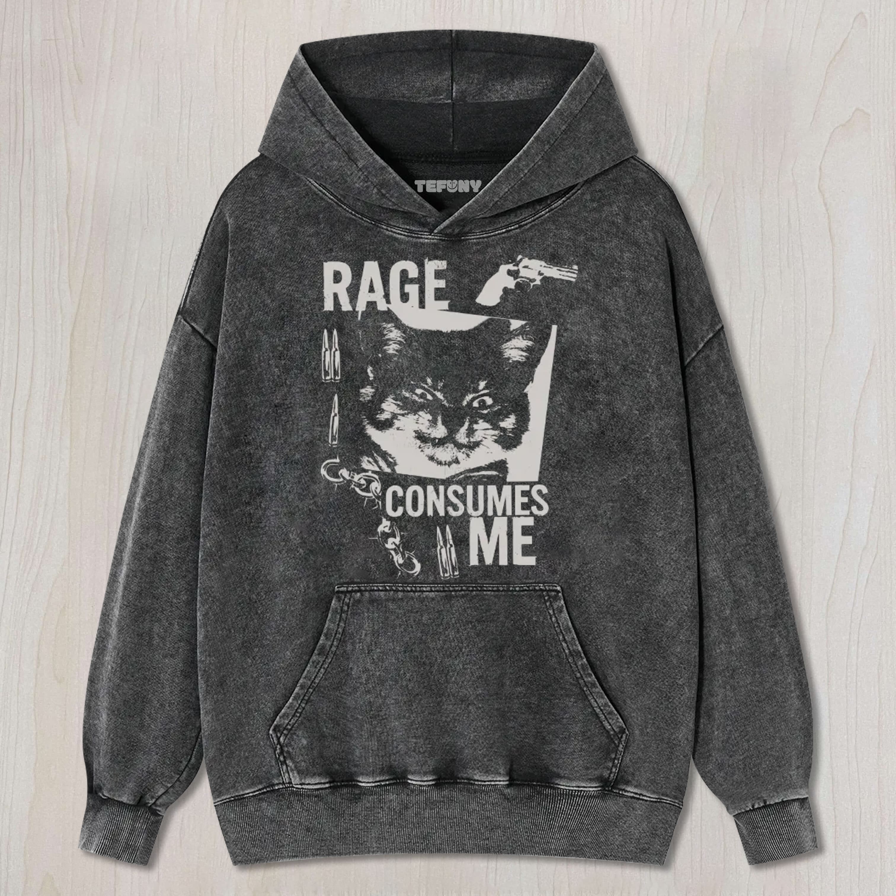 RAGE CONSUMES ME FUNNY CAT MEME UNISEX TEE, TANK TOP, LAYERED LS, SWEATSHIRT & HOODIE