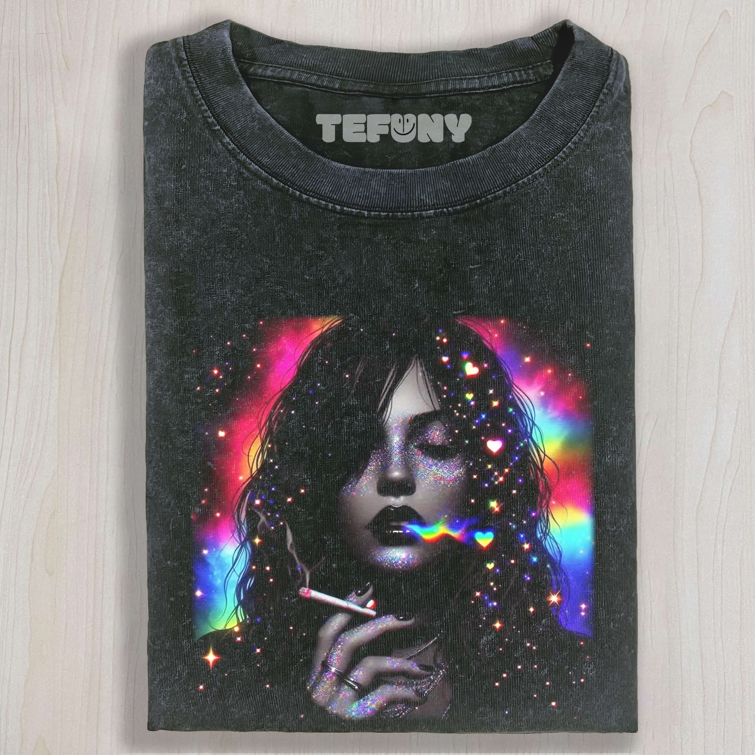 RAINBOW WOMAN SMOKING TEE & SWEAT & HOOD
