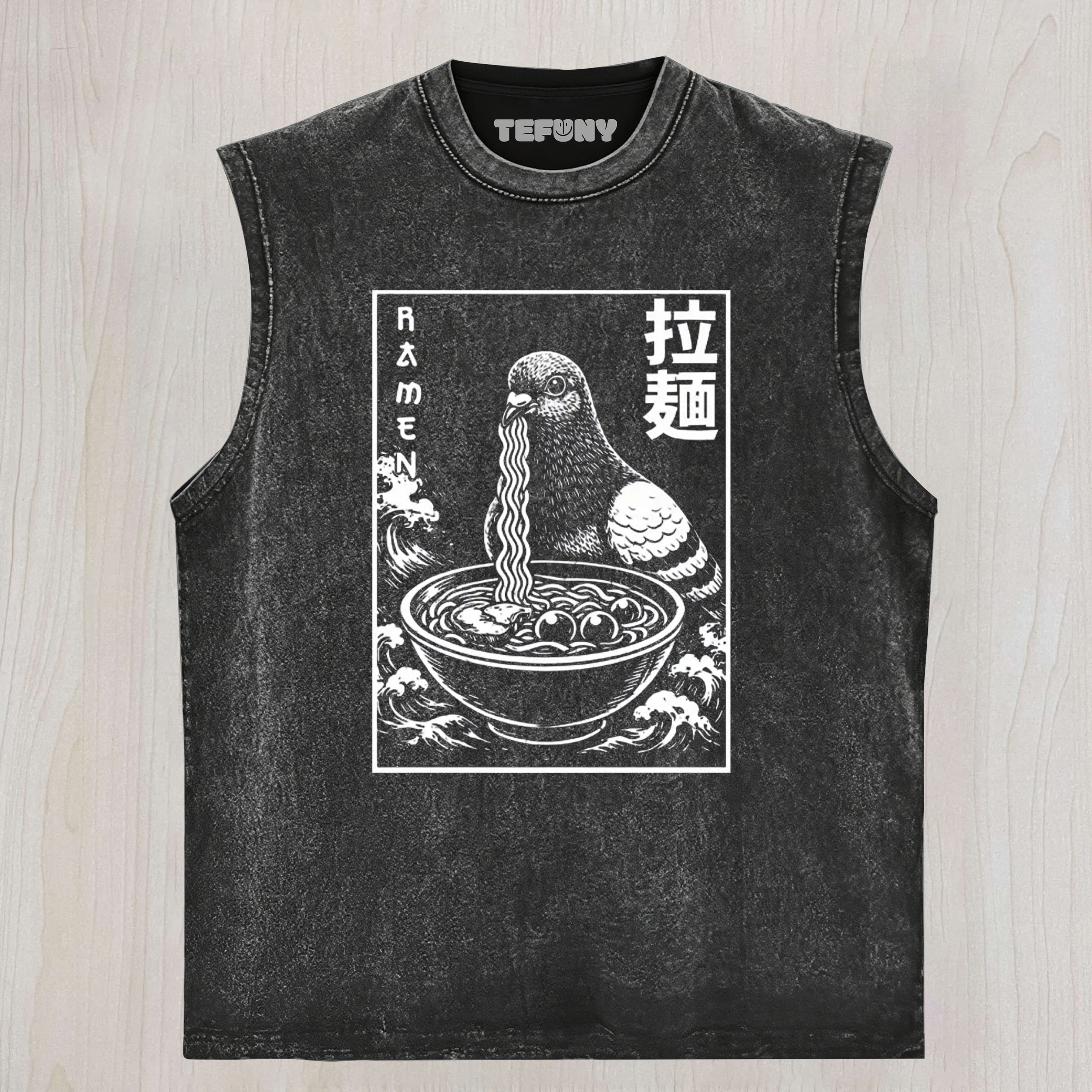 RAMEN PIGEON UNISEX TEE, TANK TOP, LAYERED LS, SWEATSHIRT & HOODIE