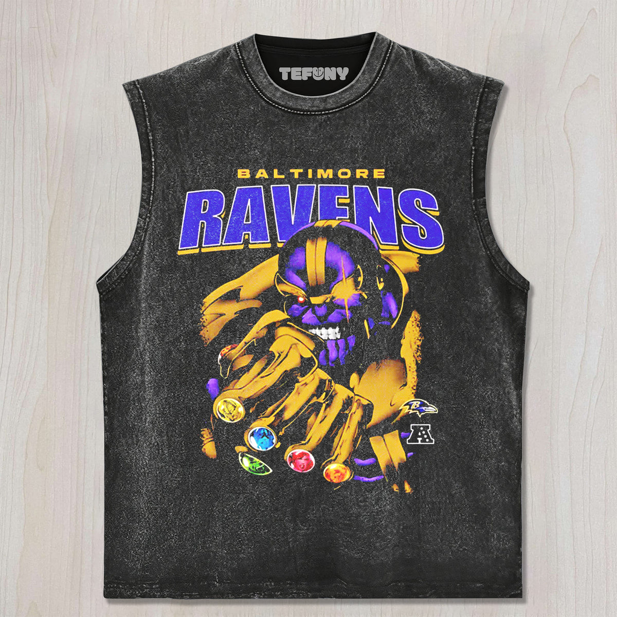 RAVENS & THANOS UNISEX TEE, TANK TOP, LAYERED LS, SWEATSHIRT & HOODIE