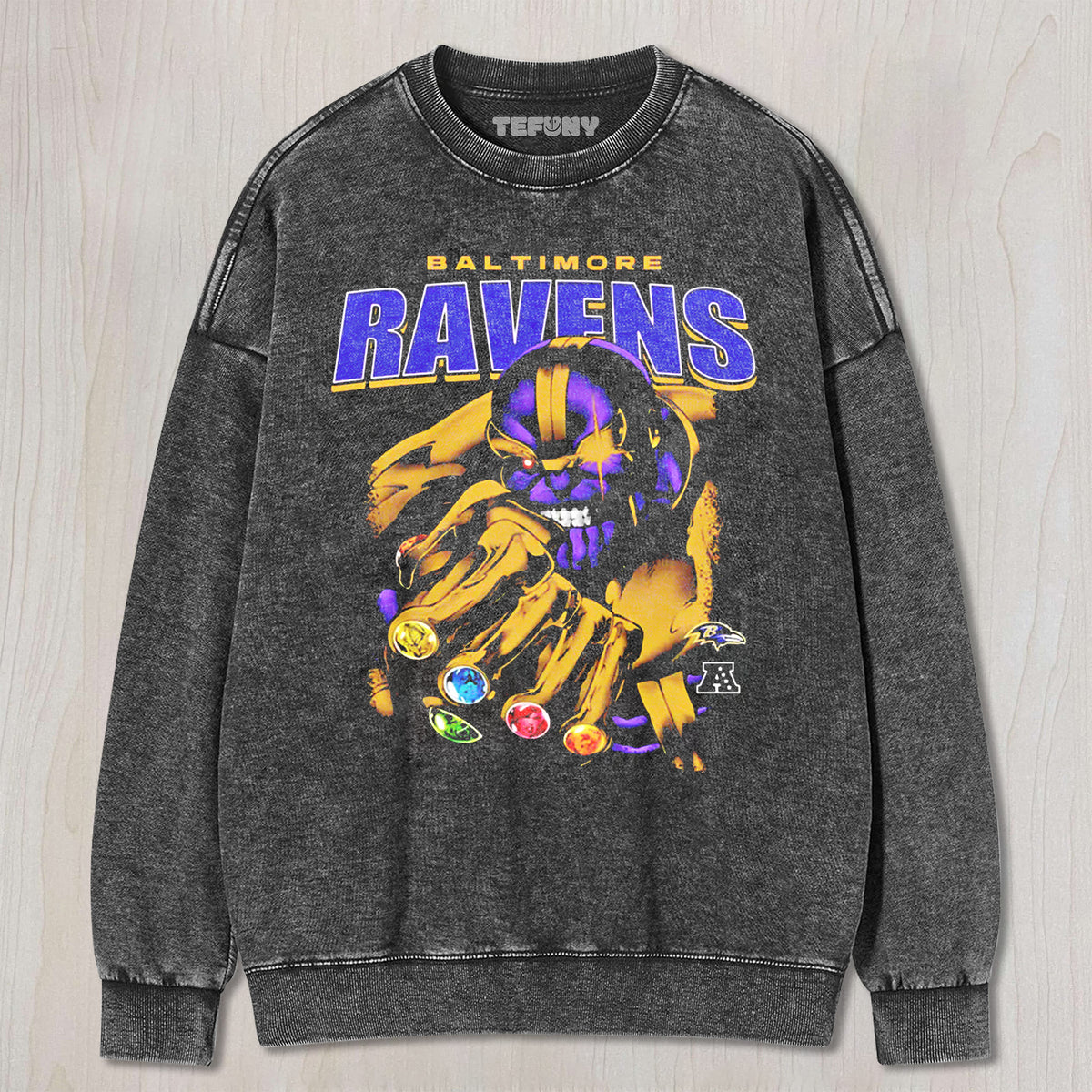 RAVENS & THANOS UNISEX TEE, TANK TOP, LAYERED LS, SWEATSHIRT & HOODIE