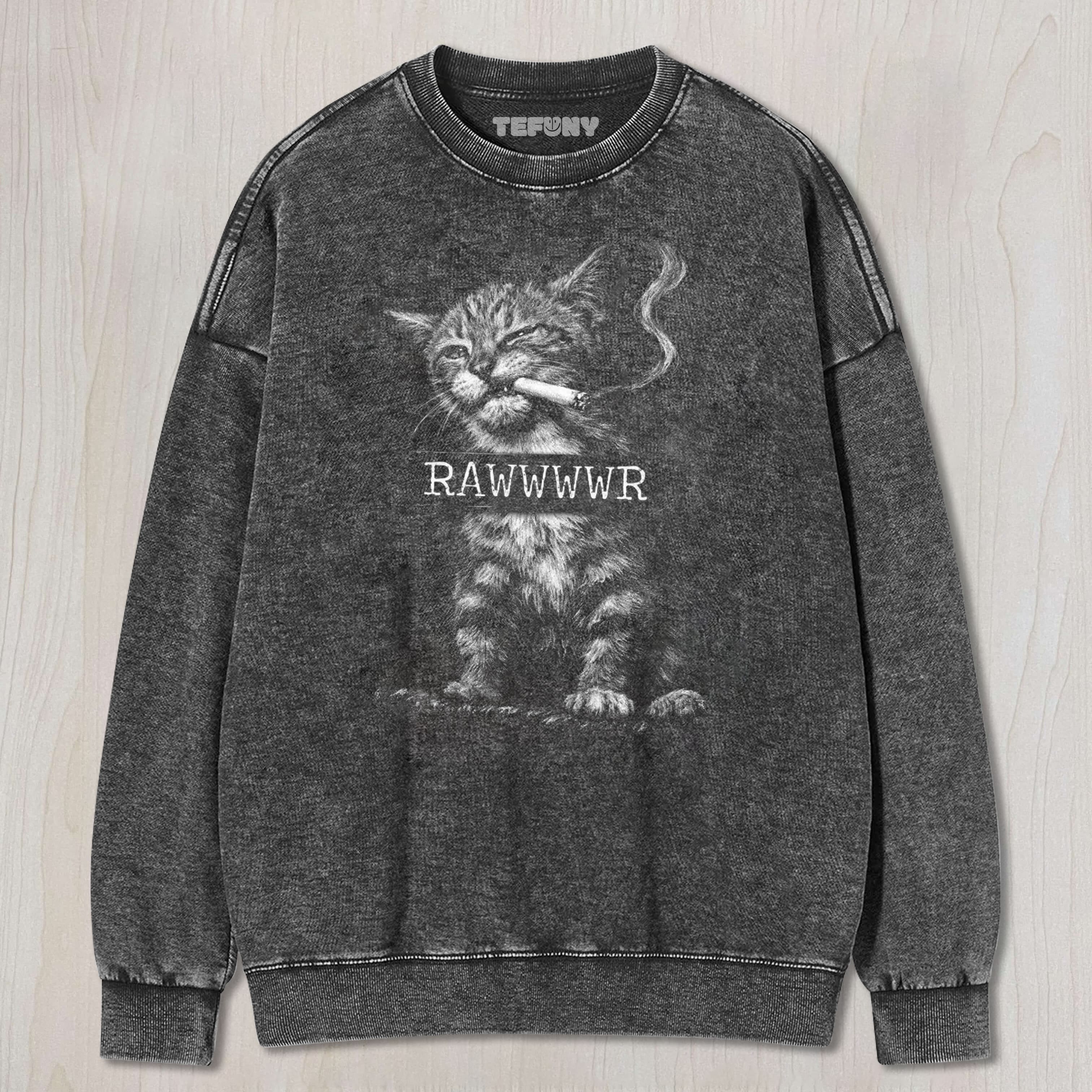 RAWWWR CAT MEME UNISEX TEE, TANK TOP, LAYERED LS, SWEATSHIRT & HOODIE