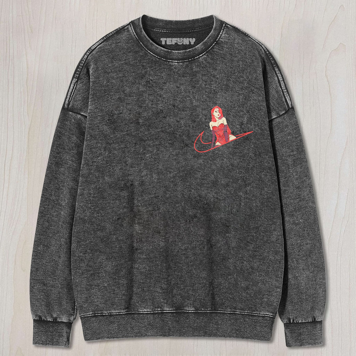 RED-HAIRED WOMAN UNISEX TEE, TANK TOP, LAYERED LS, SWEATSHIRT & HOODIE