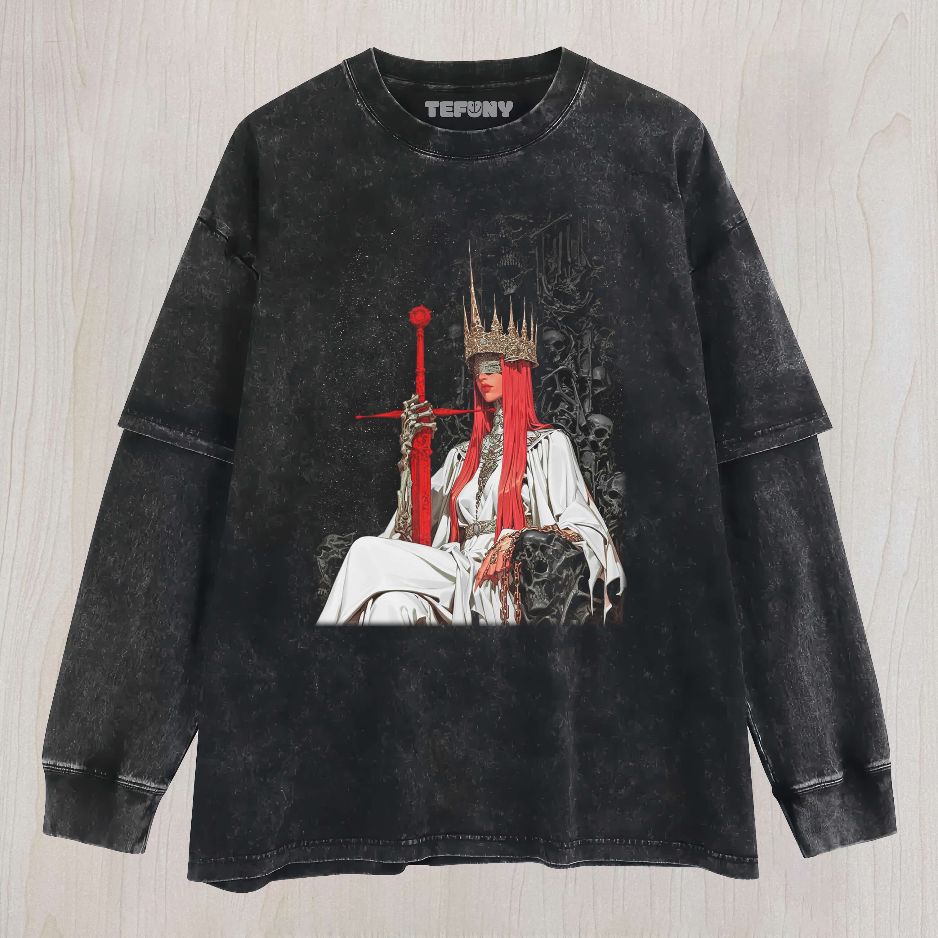 RED-HAIRED QUEEN LAYERED LONG SLEEVE