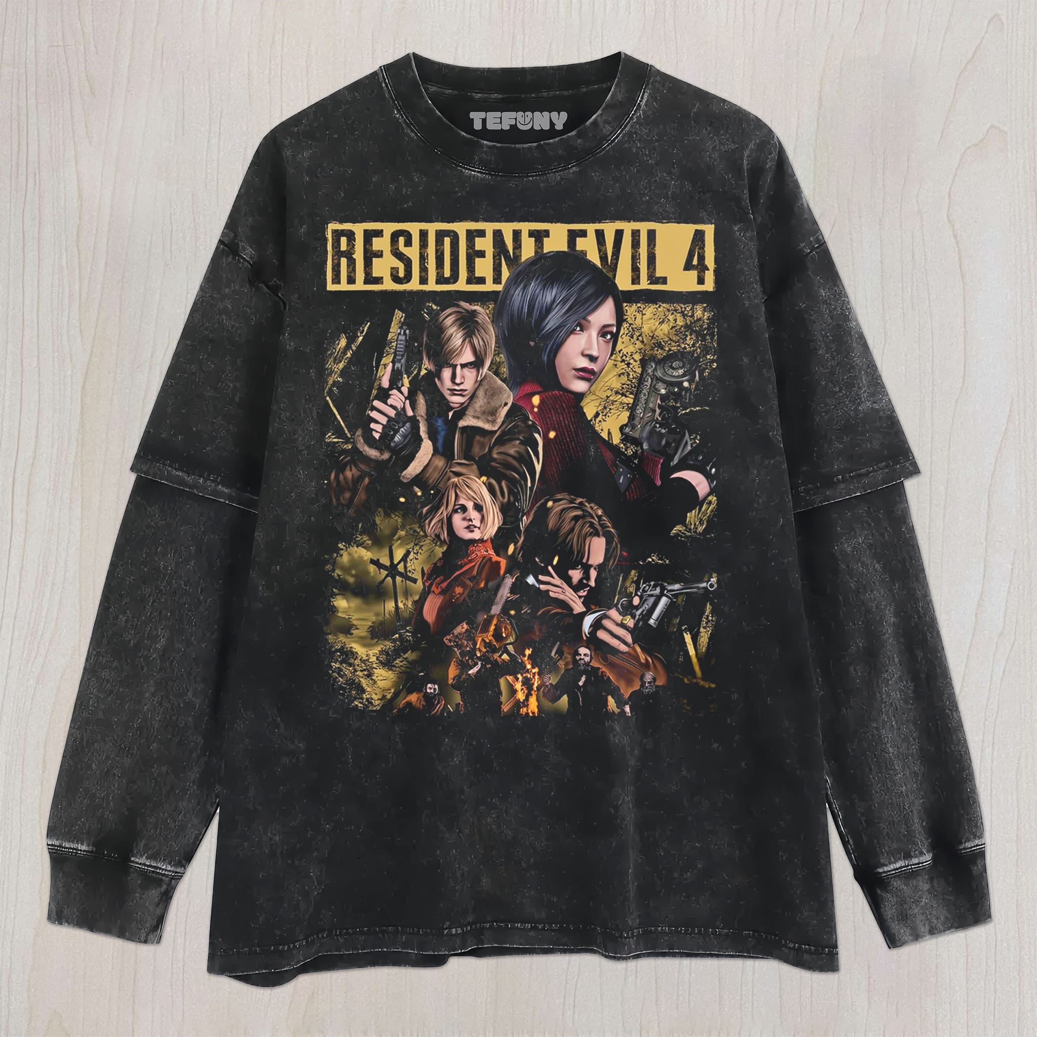 RESIDENT EVIL 4 V1 UNISEX TEE, TANK TOP, LAYERED LS, SWEATSHIRT & HOODIE