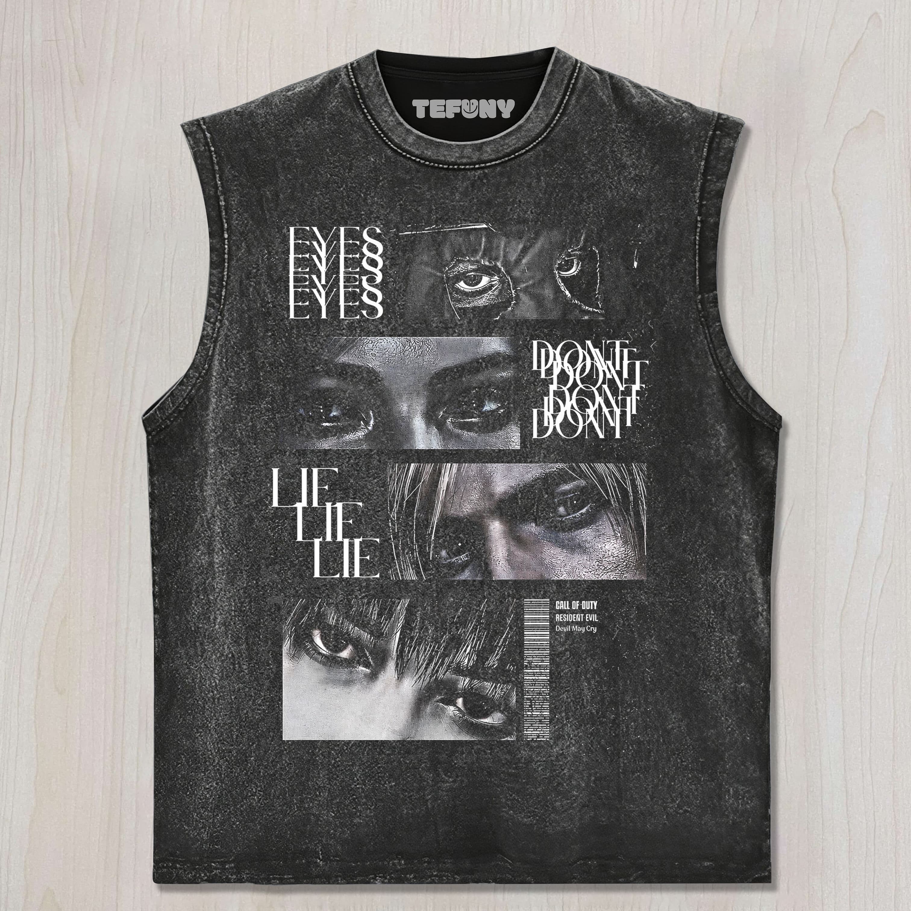 RESIDENT EVIL EYES DON'T LIE UNISEX TEE, TANK TOP, LAYERED LS, SWEATSHIRT & HOODIE