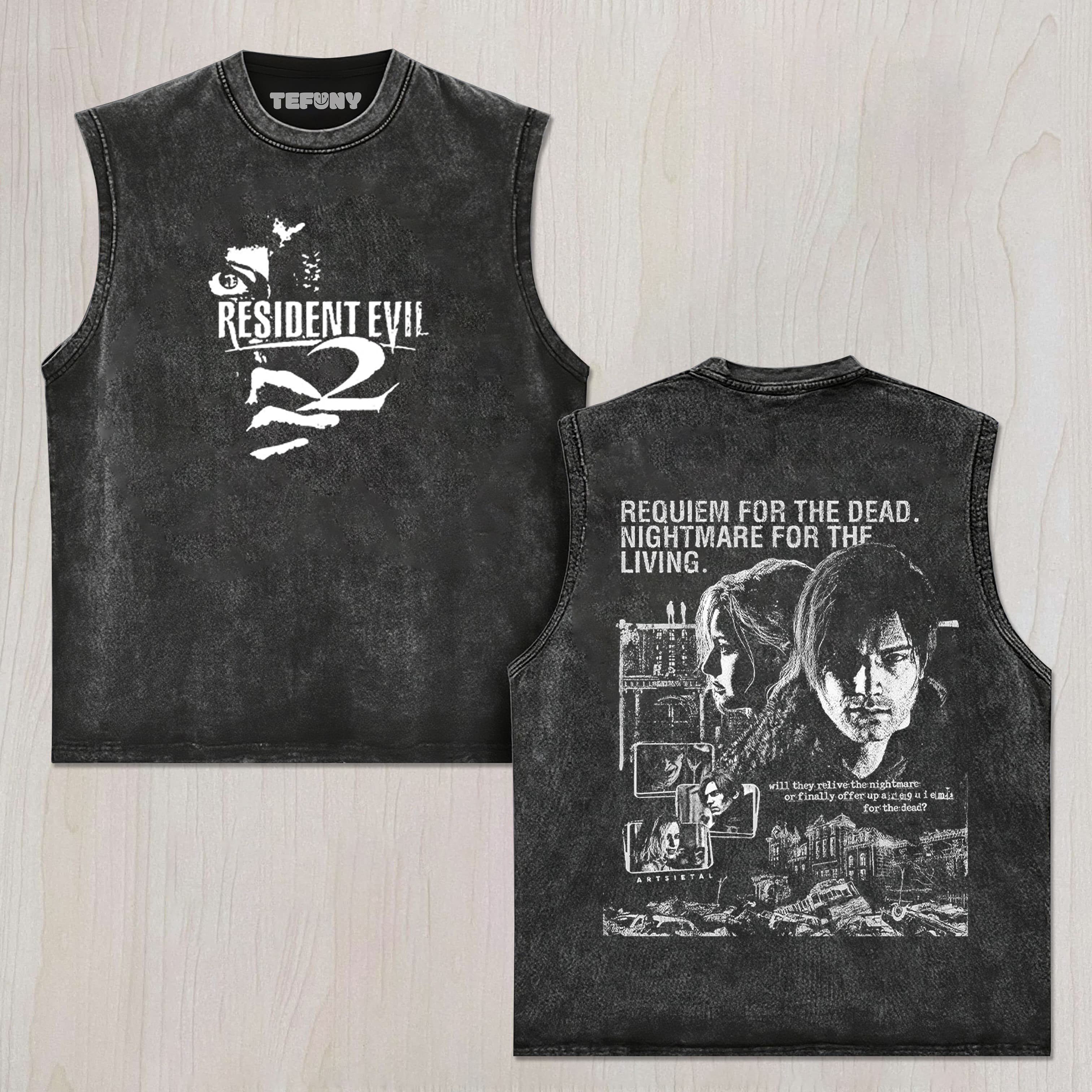 RESIDENT EVIL V1 UNISEX TEE, TANK TOP, LAYERED LS, SWEATSHIRT & HOODIE