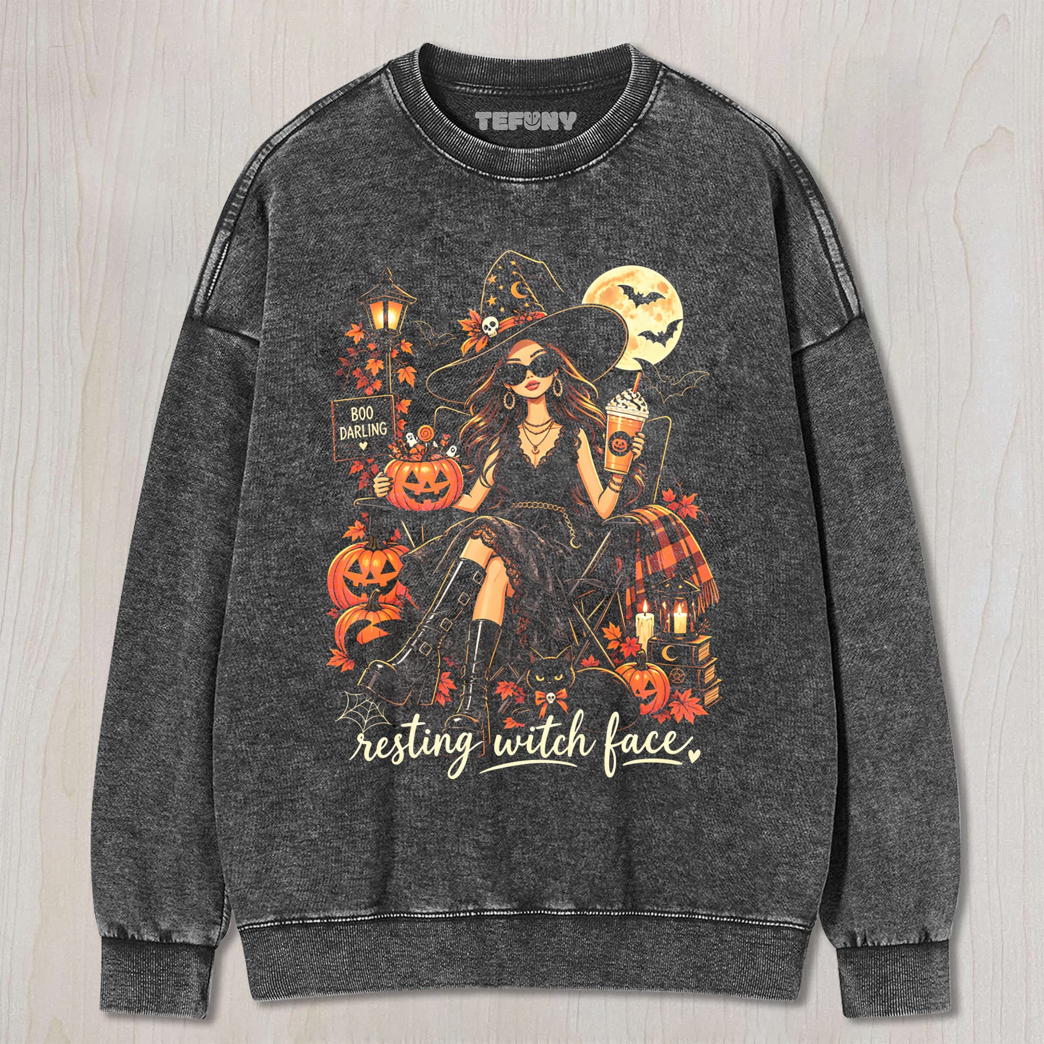 RESTING WITCH FACE FASHION UNISEX TEE, TANK TOP, LAYERED LS, SWEATSHIRT & HOODIE