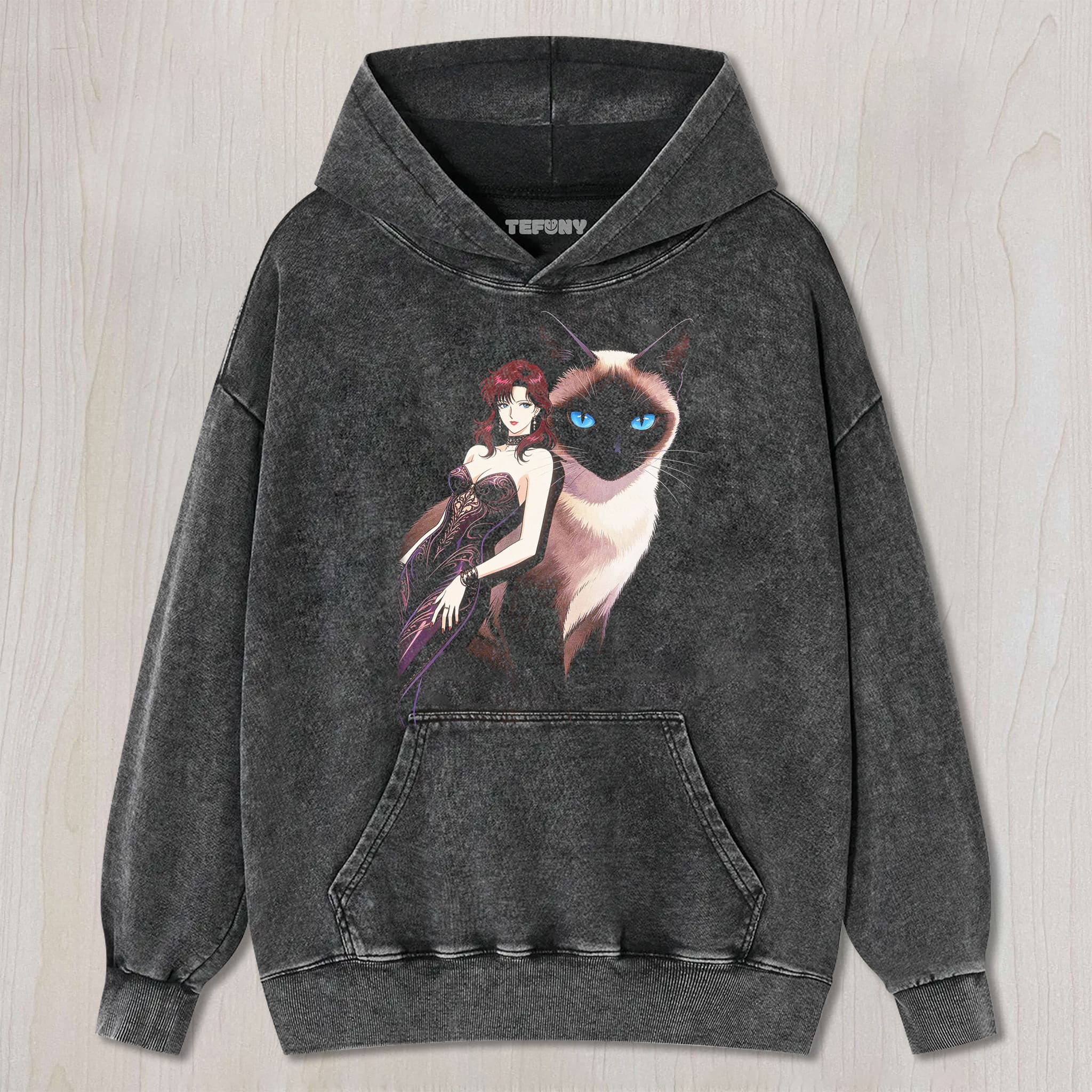 RETRO 90S GIRL AND CAT V1 UNISEX TEE, TANK TOP, LAYERED LS, SWEATSHIRT & HOODIE