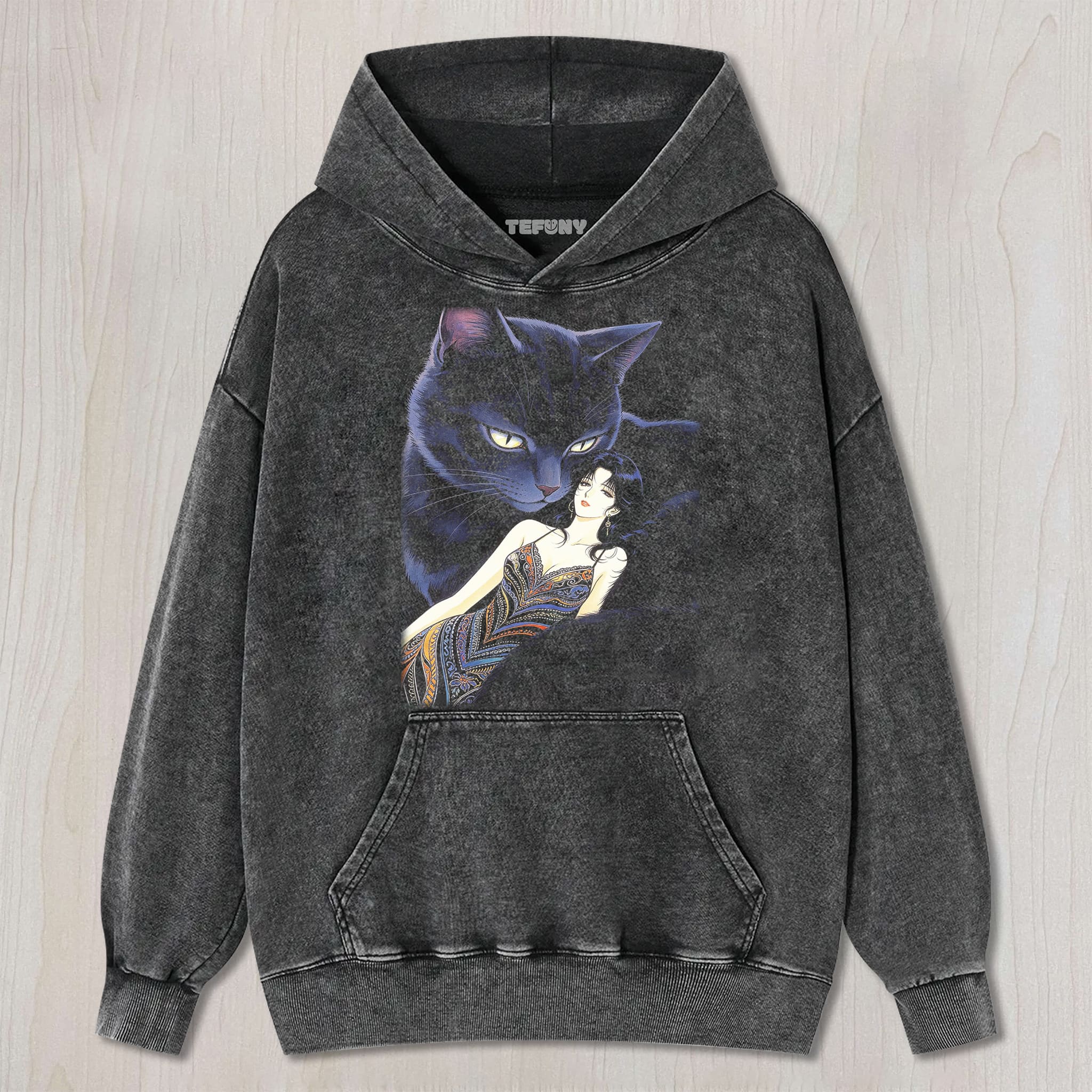 RETRO 90S GIRL AND CAT V4 UNISEX TEE, TANK TOP, LAYERED LS, SWEATSHIRT & HOODIE