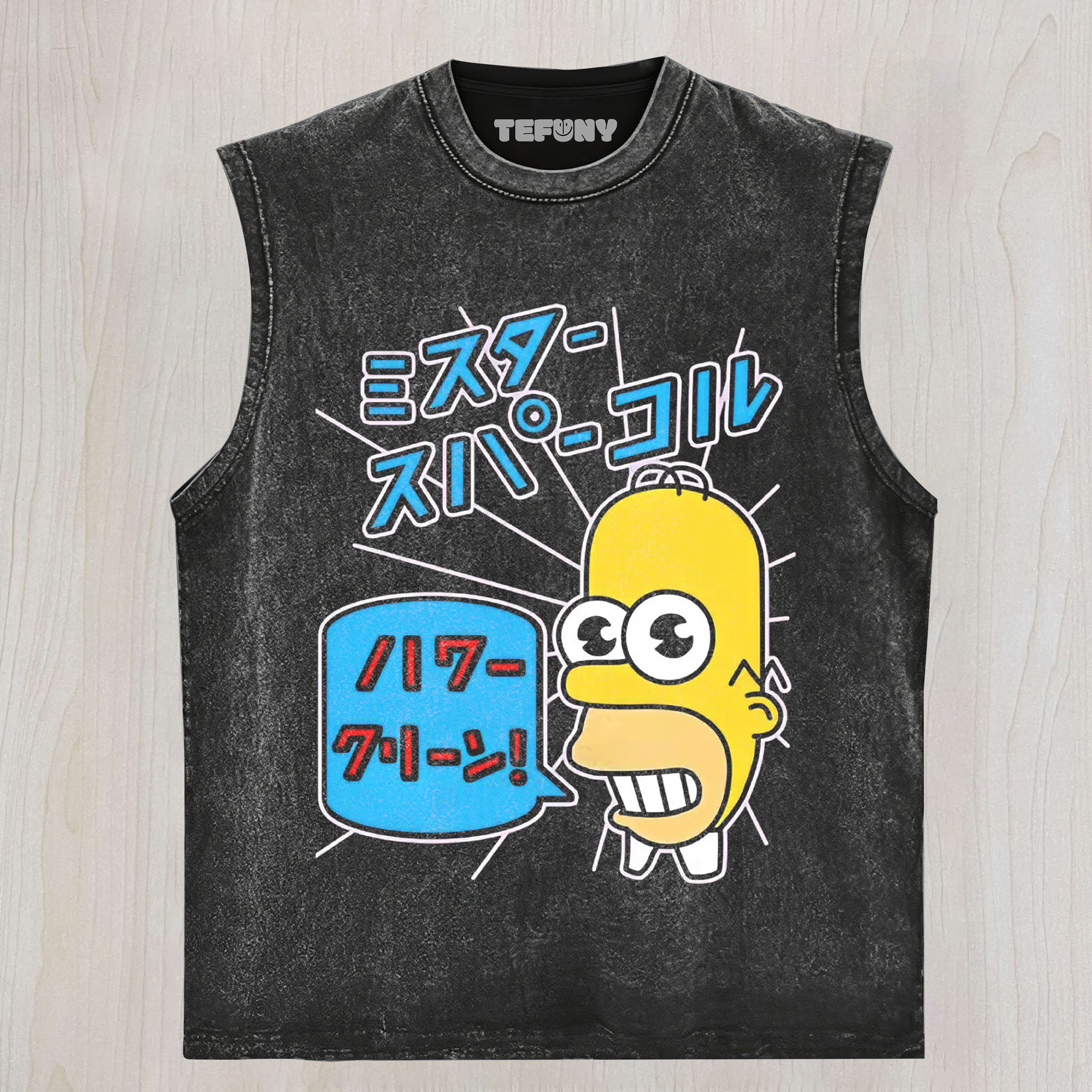 RETRO ANIME TEXT CARTOON CHARACTER CASUAL UNISEX TEE, TANK TOP, LAYERED LS, SWEATSHIRT & HOODIE