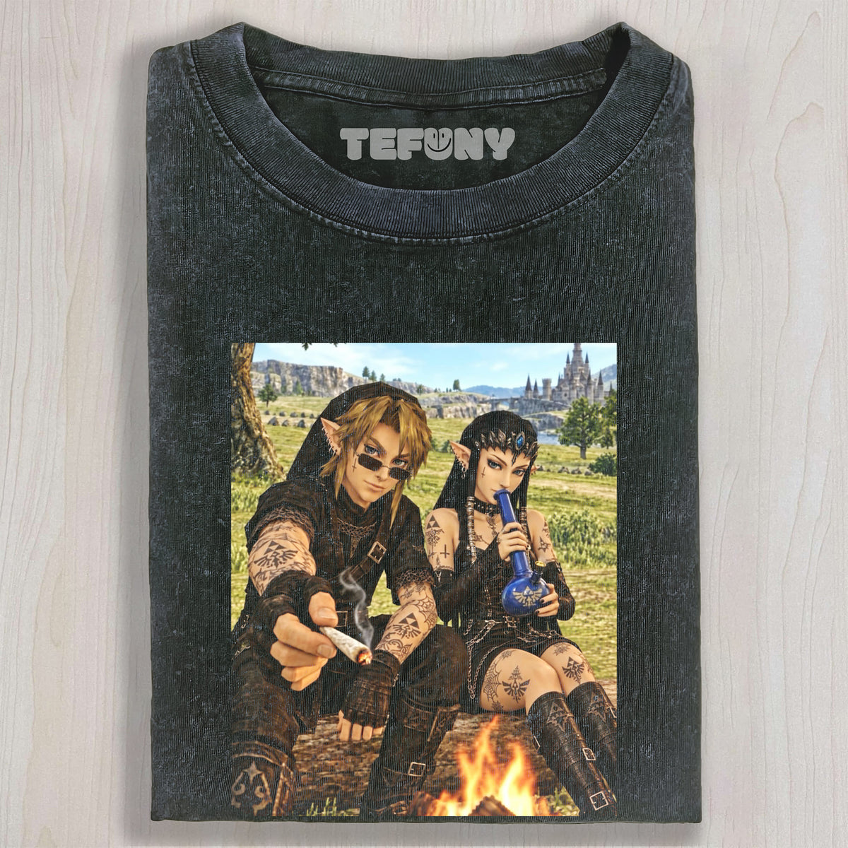 RETRO CARTOON SMOKING V6 UNISEX TEE, TANK TOP, LAYERED LS, SWEATSHIRT & HOODIE
