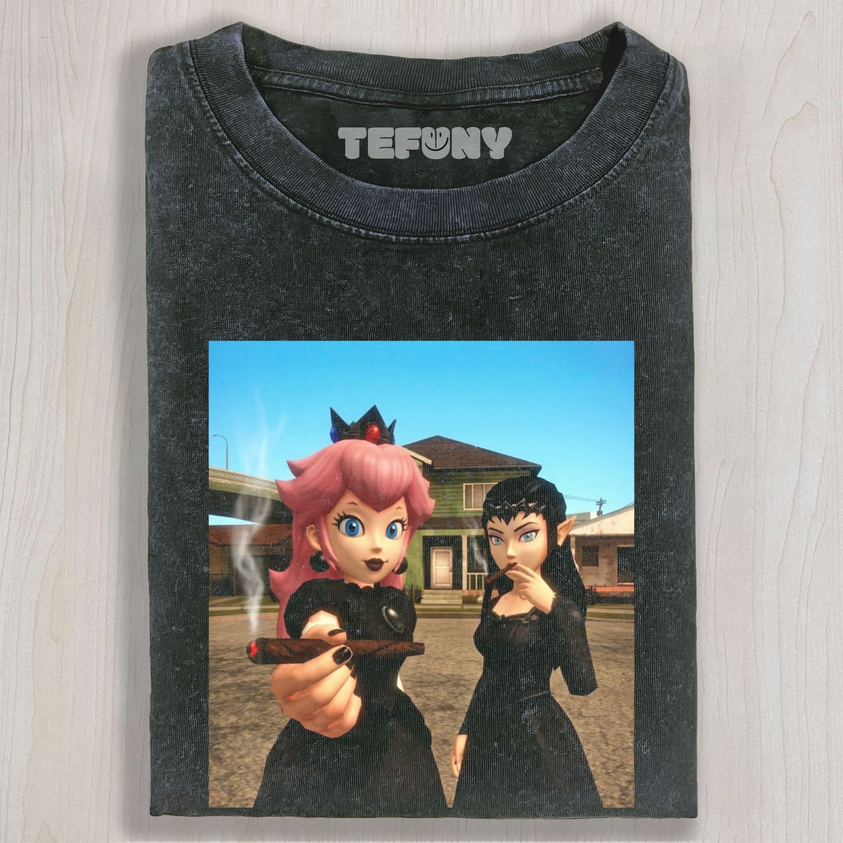 RETRO CARTOON SMOKING V7 UNISEX TEE, TANK TOP, LAYERED LS, SWEATSHIRT & HOODIE