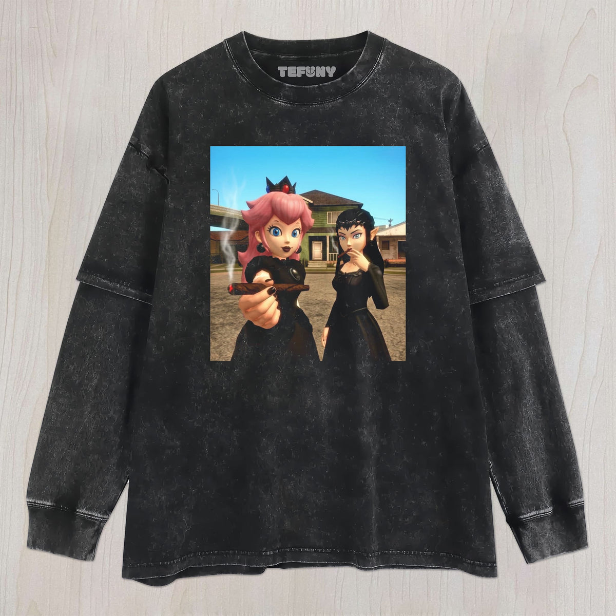 RETRO CARTOON SMOKING V7 UNISEX TEE, TANK TOP, LAYERED LS, SWEATSHIRT & HOODIE