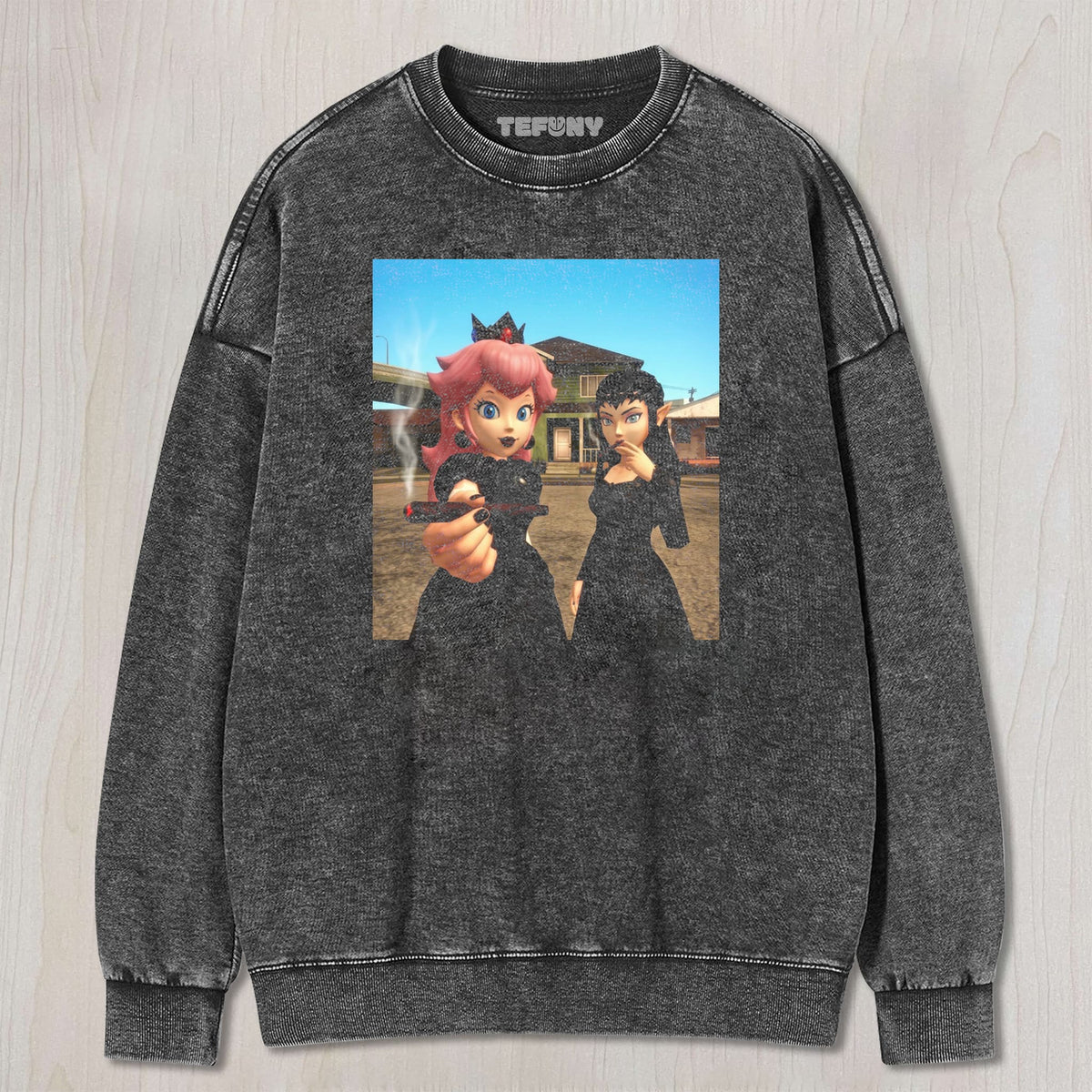 RETRO CARTOON SMOKING V7 UNISEX TEE, TANK TOP, LAYERED LS, SWEATSHIRT & HOODIE